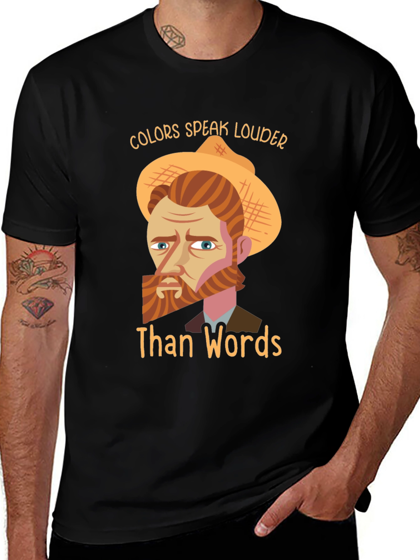 Colors Speak Louder Than Words Van Gogh T-Shirt