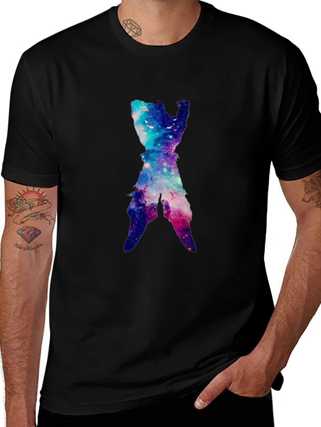 Variant 20 of Galaxy Goku T-Shirt - Black Anime Tee
