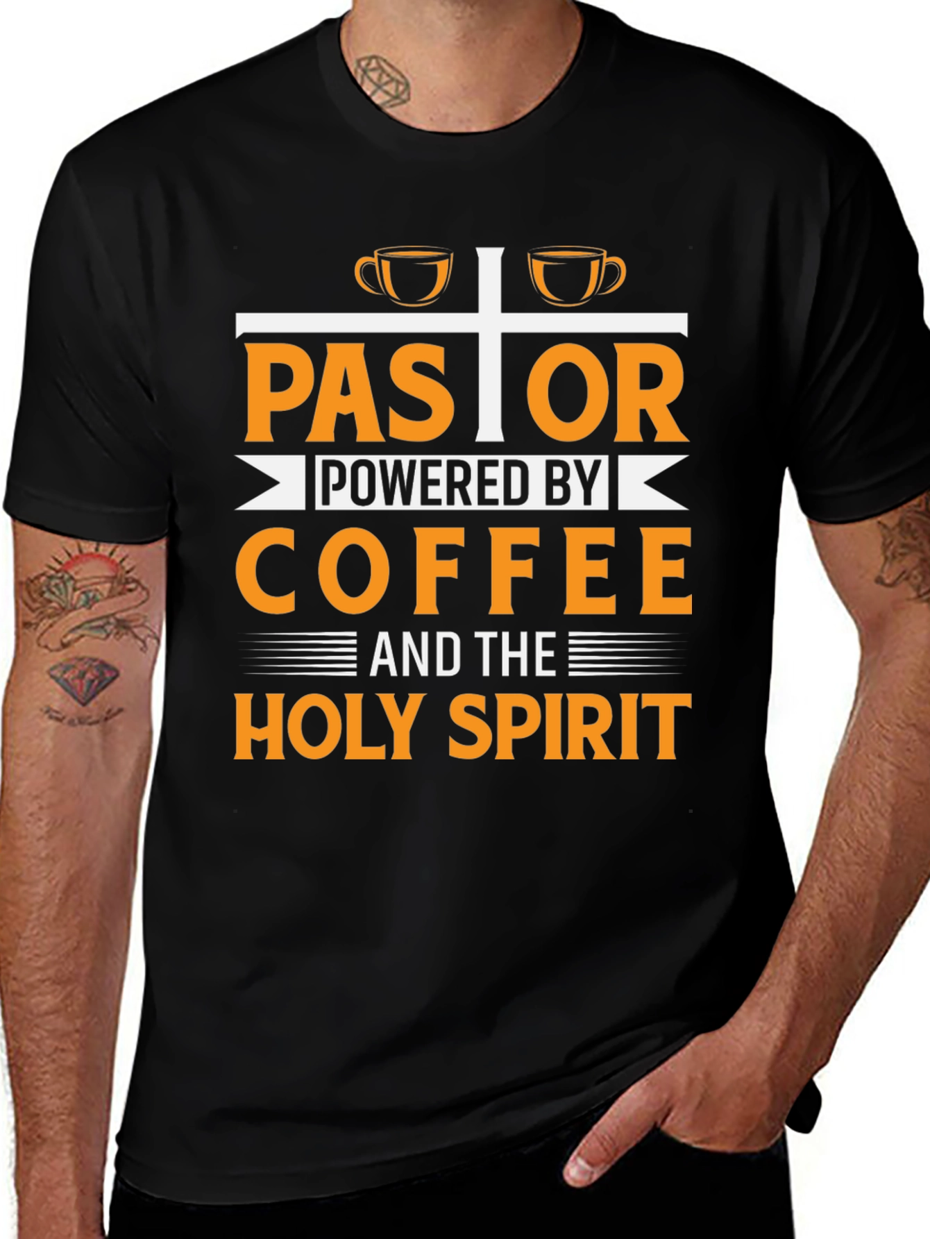 Variant 22 of Pastor Powered By Coffee T-Shirt