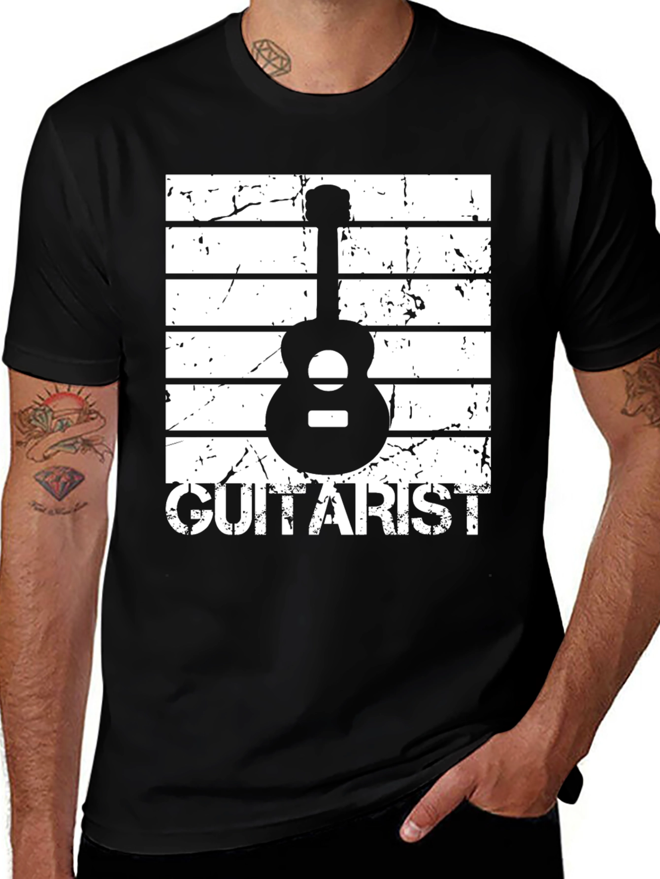 Variant 5 of Guitarist T-Shirt - Music Lover Graphic Tee