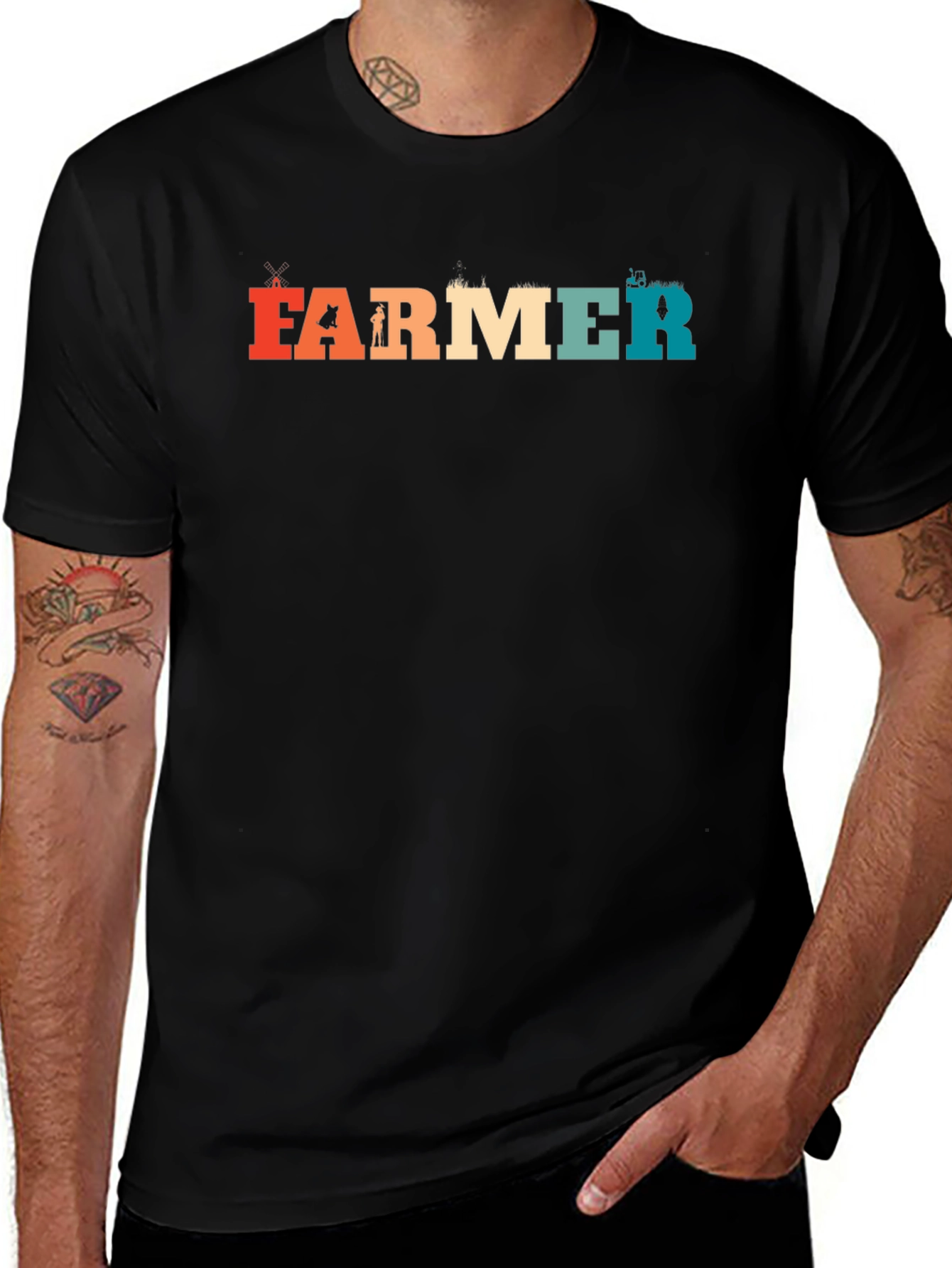 Variant 8 of Vintage Farmer T-Shirt - Retro Design