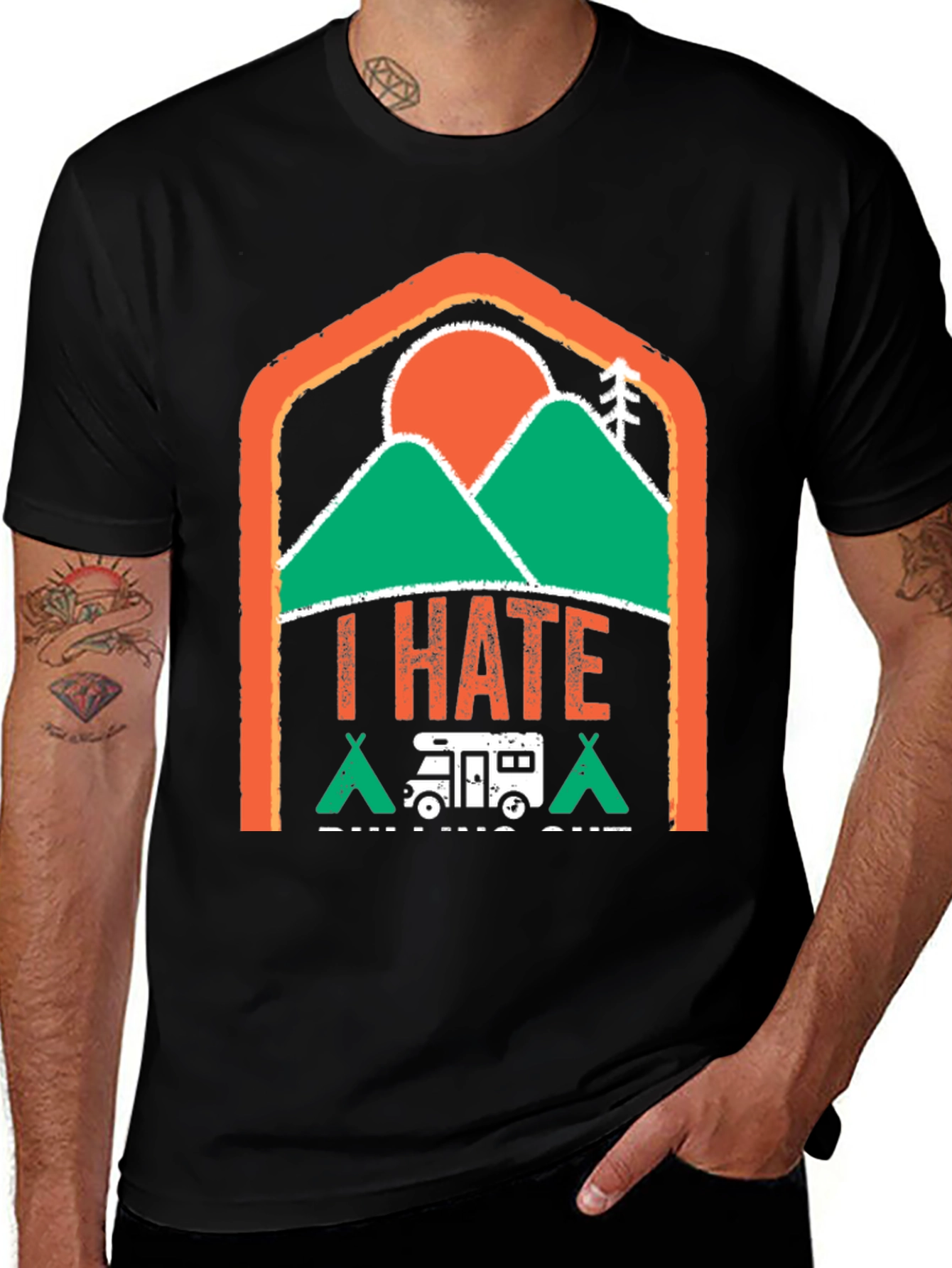 Variant 2 of I Hate Pulling Out Camping T-Shirt