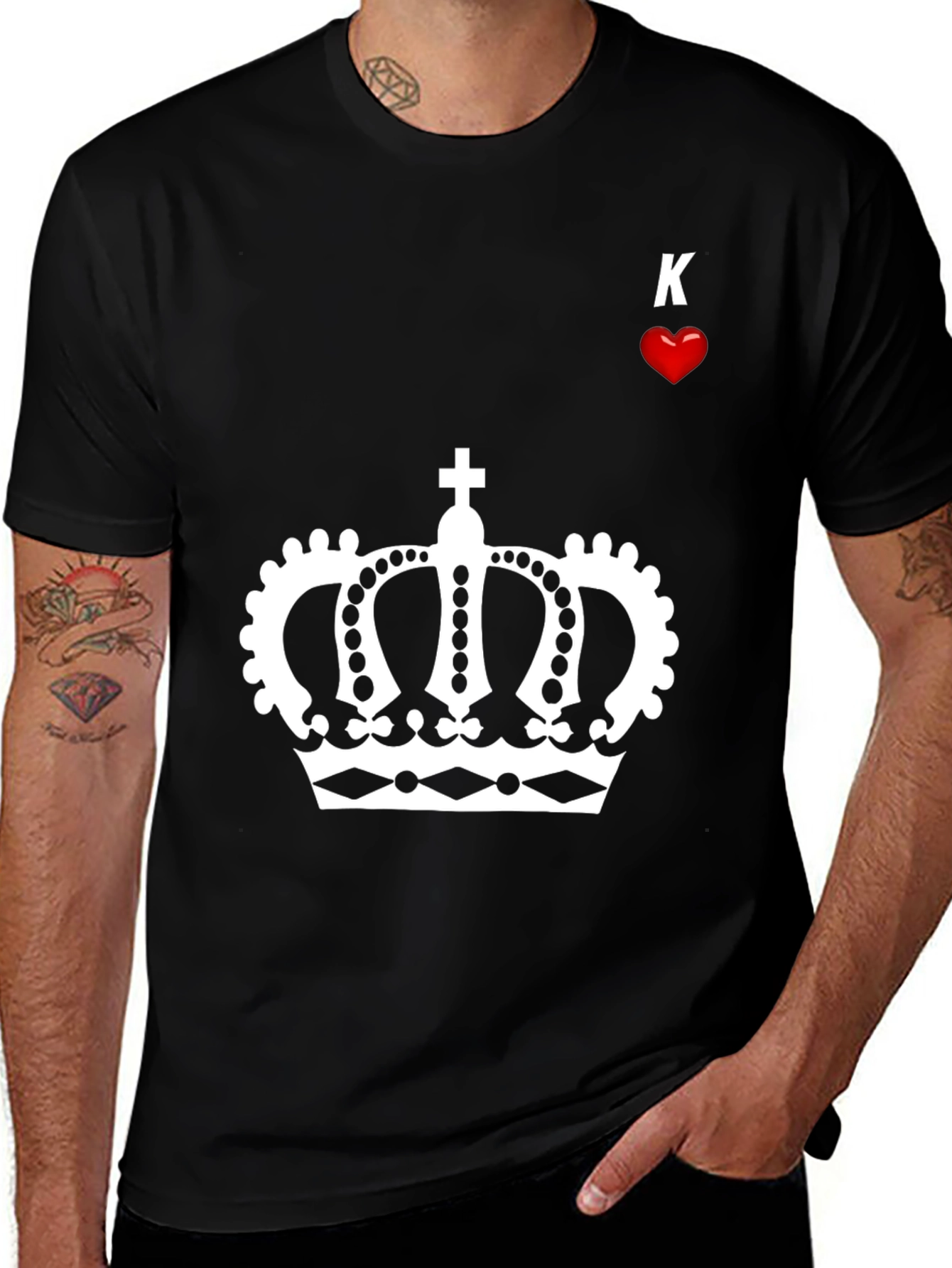 Variant 21 of King of Hearts Black T-Shirt
