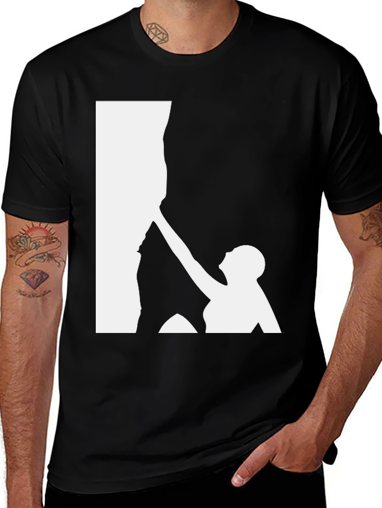 Variant 29 of Rock Climbing Graphic Tee - Black