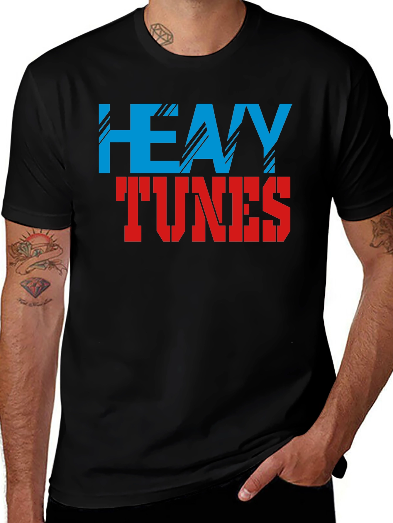 Variant 6 of Heavy Tunes Graphic T-Shirt - Rock & Roll Style