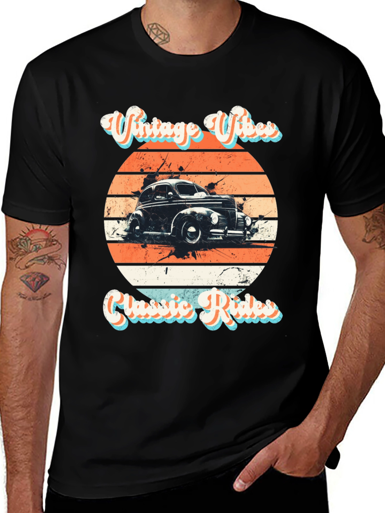 Variant 23 of Vintage Vibes Classic Rides T-Shirt
