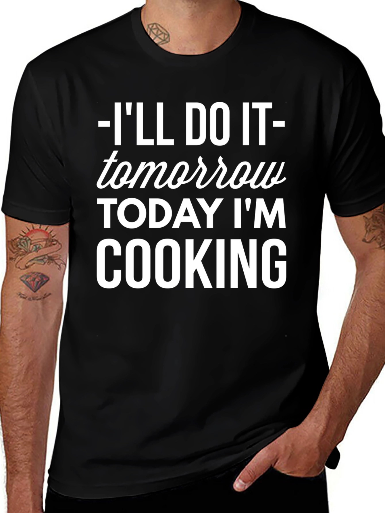 Variant 19 of Cook Today Graphic Tee - Tomorrow is for Chores!
