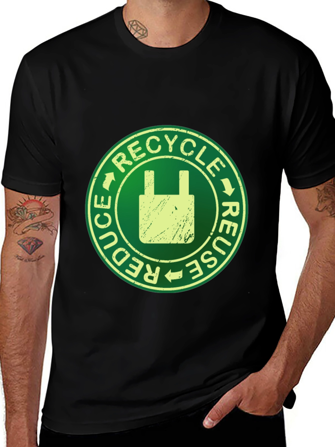 Variant 24 of Eco-Friendly Recycle Reuse Reduce T-Shirt