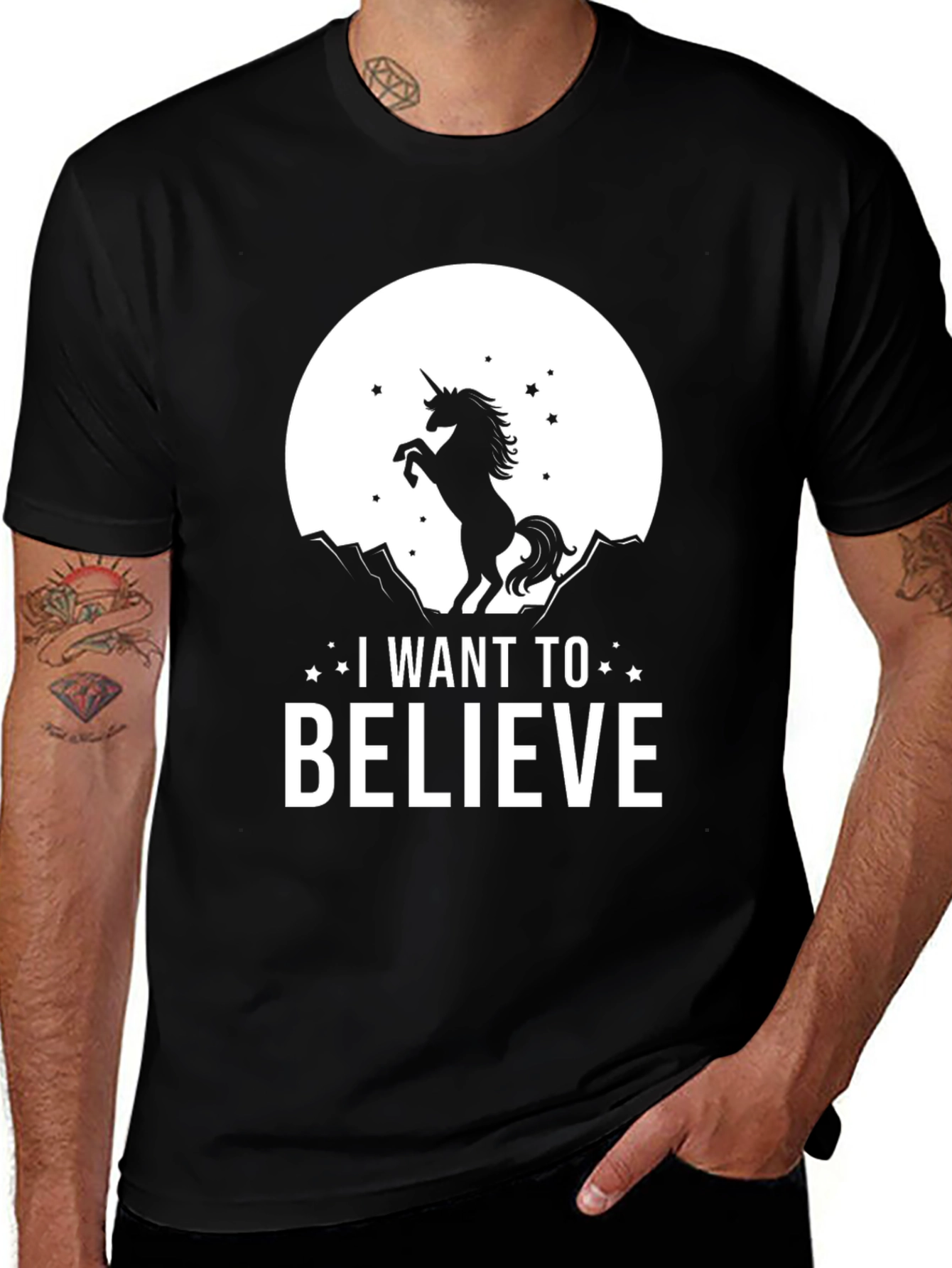 Variant 10 of I Want To Believe Unicorn T-Shirt