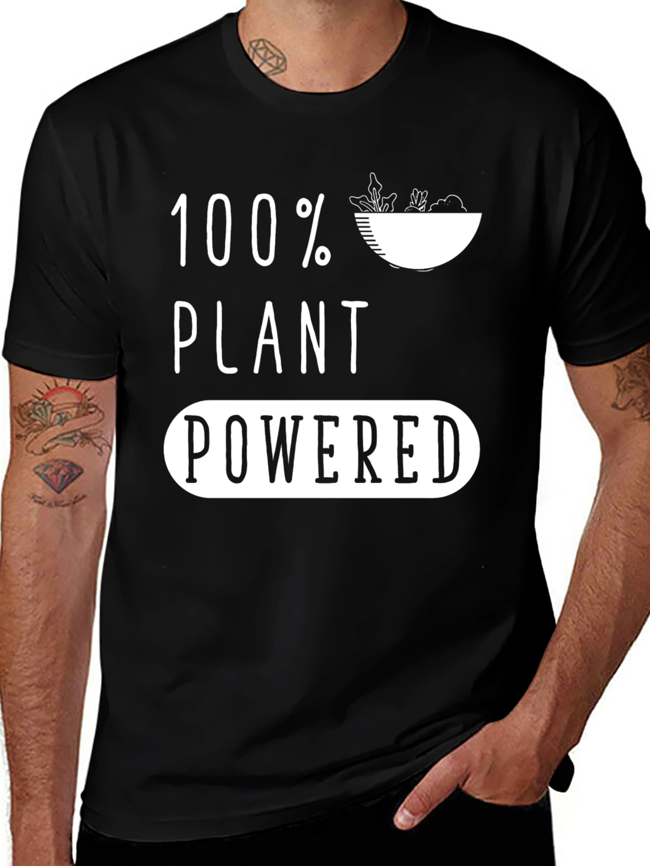 Variant 14 of Vegan Plant Powered Graphic Tee