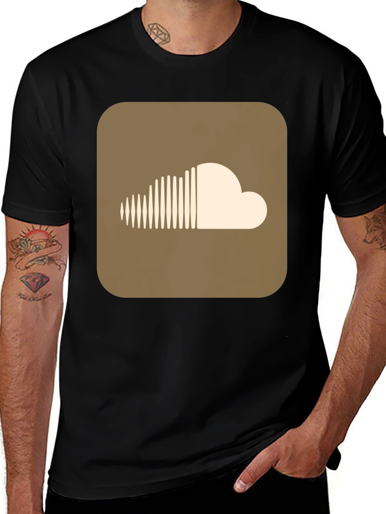 SoundCloud Logo Graphic T-Shirt - Black