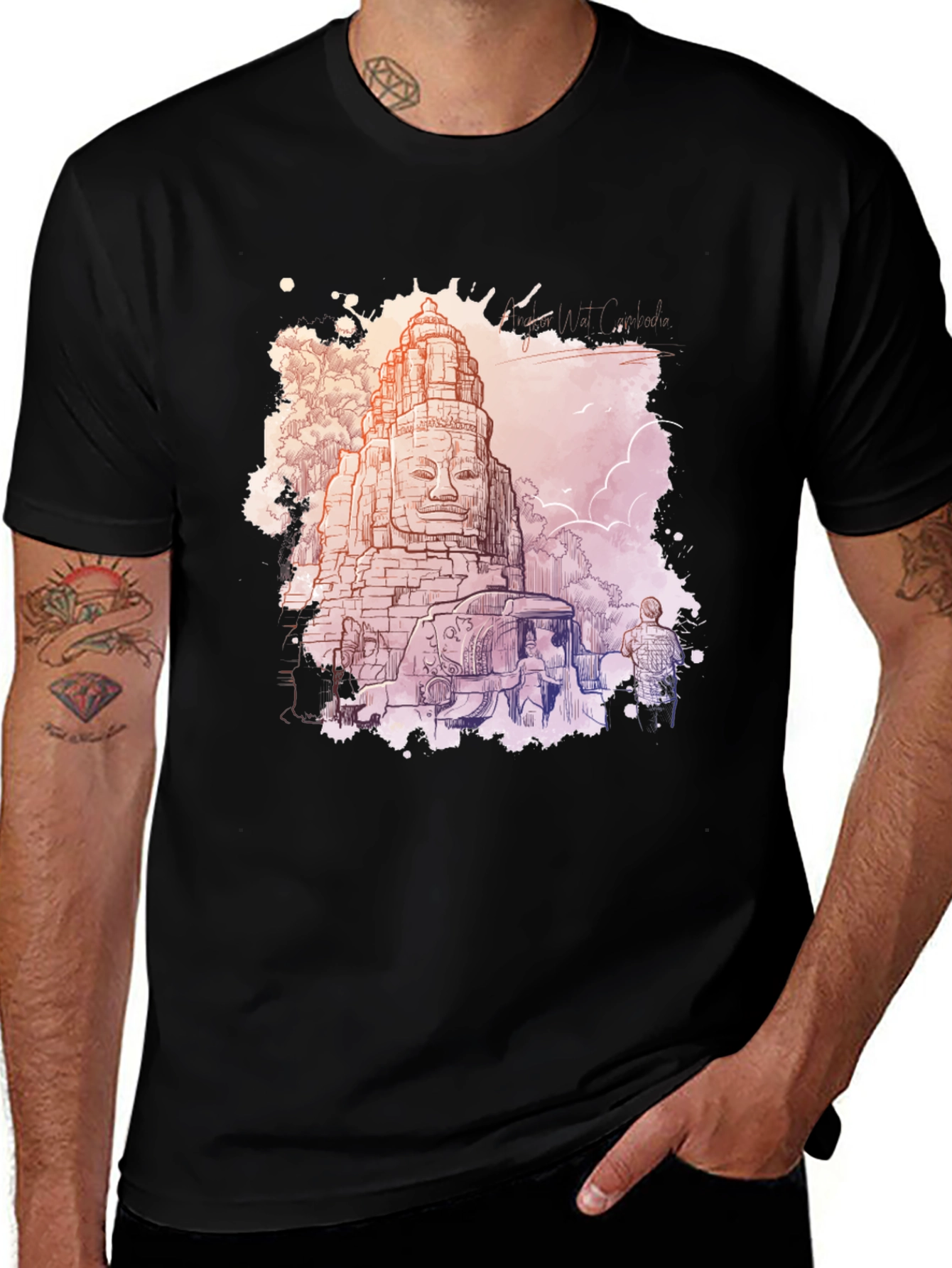 Bayon Temple Graphic T-Shirt