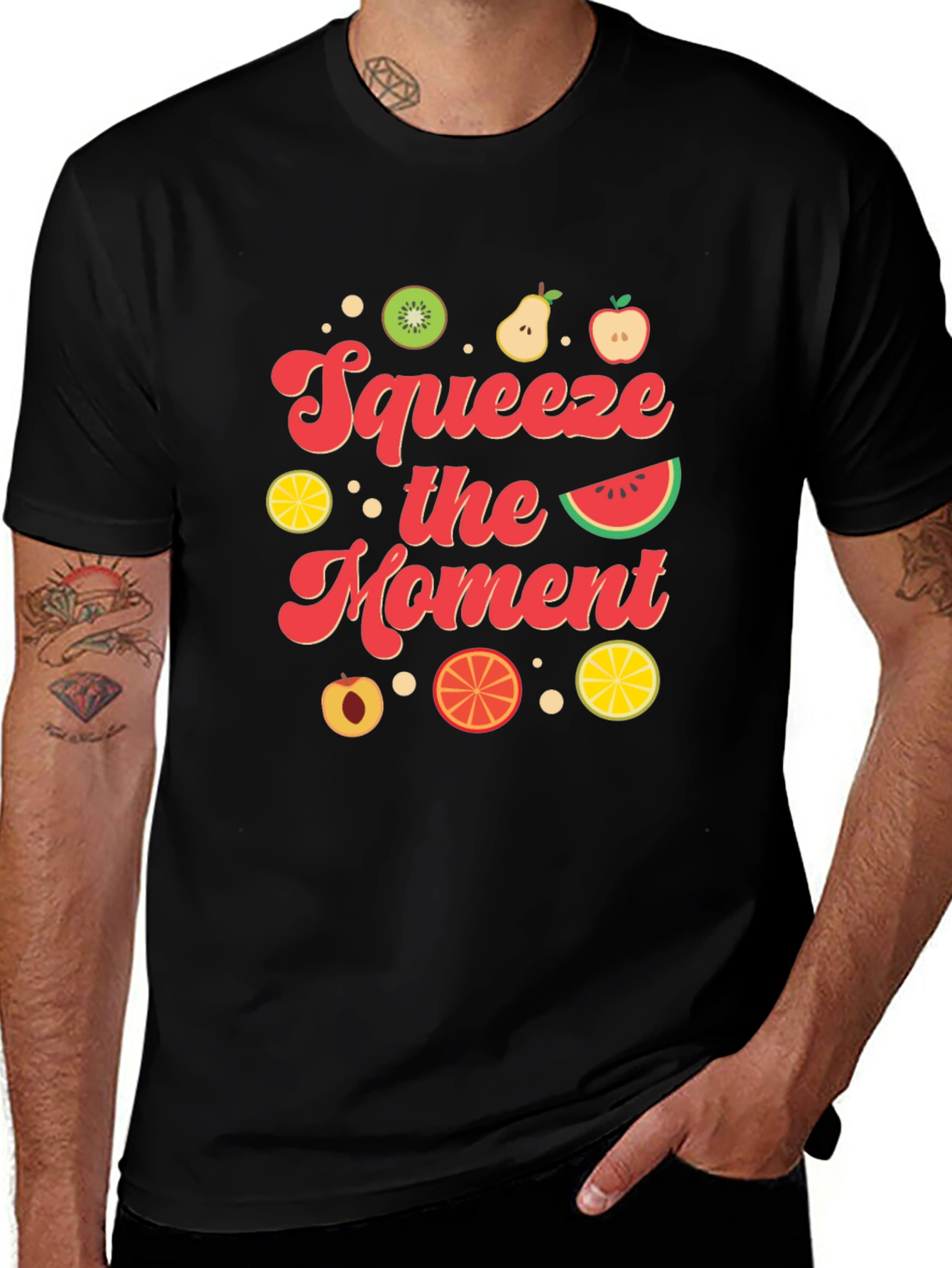 Variant 29 of Squeeze The Moment Fruit Graphic T-Shirt