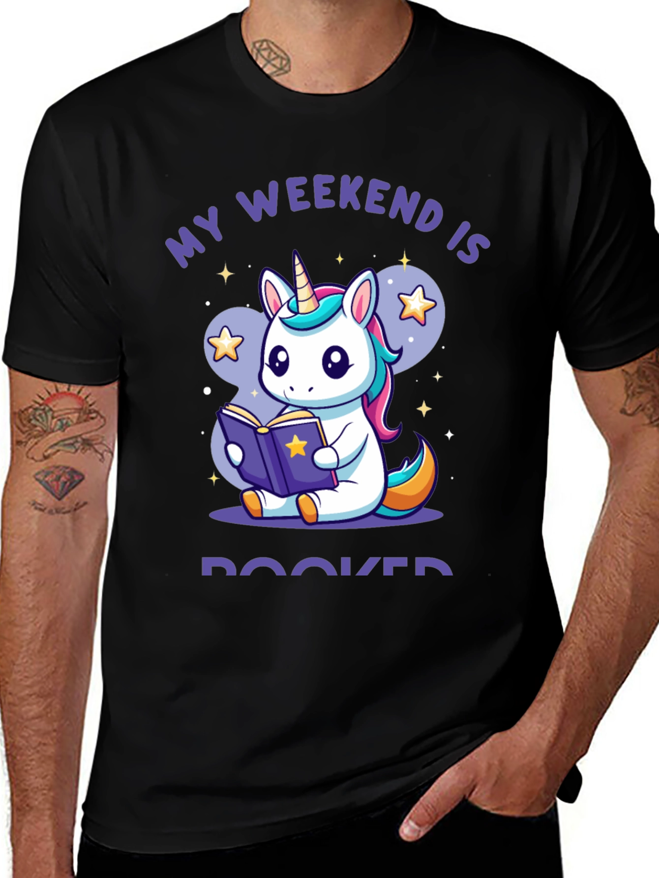 Variant 12 of Weekend Booked Unicorn Graphic Tee