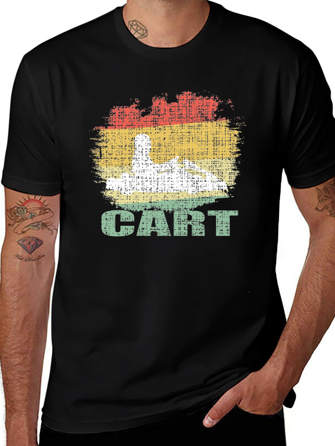 Variant 4 of Retro Go-Karting T-Shirt: Vintage Kart Racing Tee