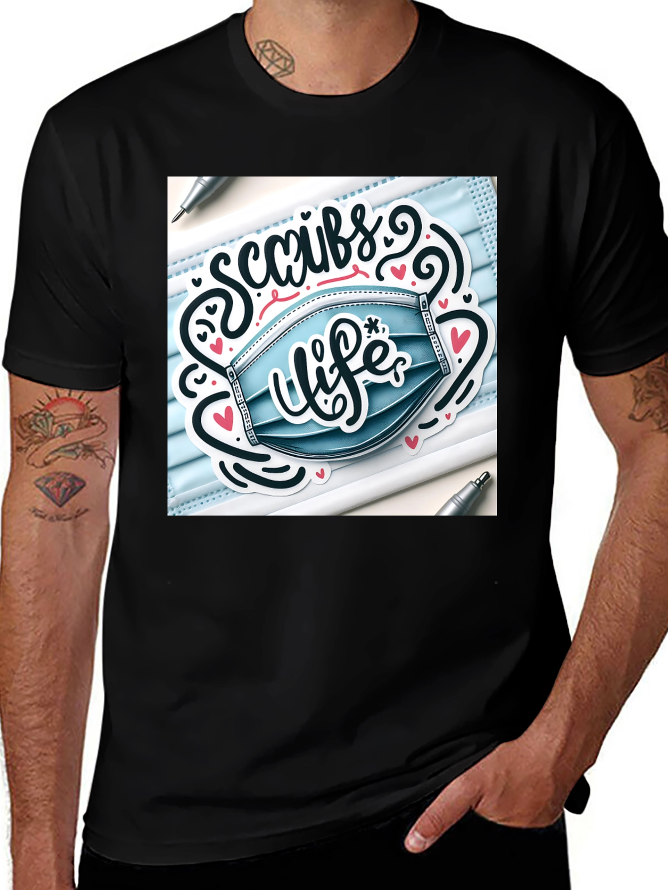 Scrubs Life Graphic T-Shirt - Stylish Medical Apparel