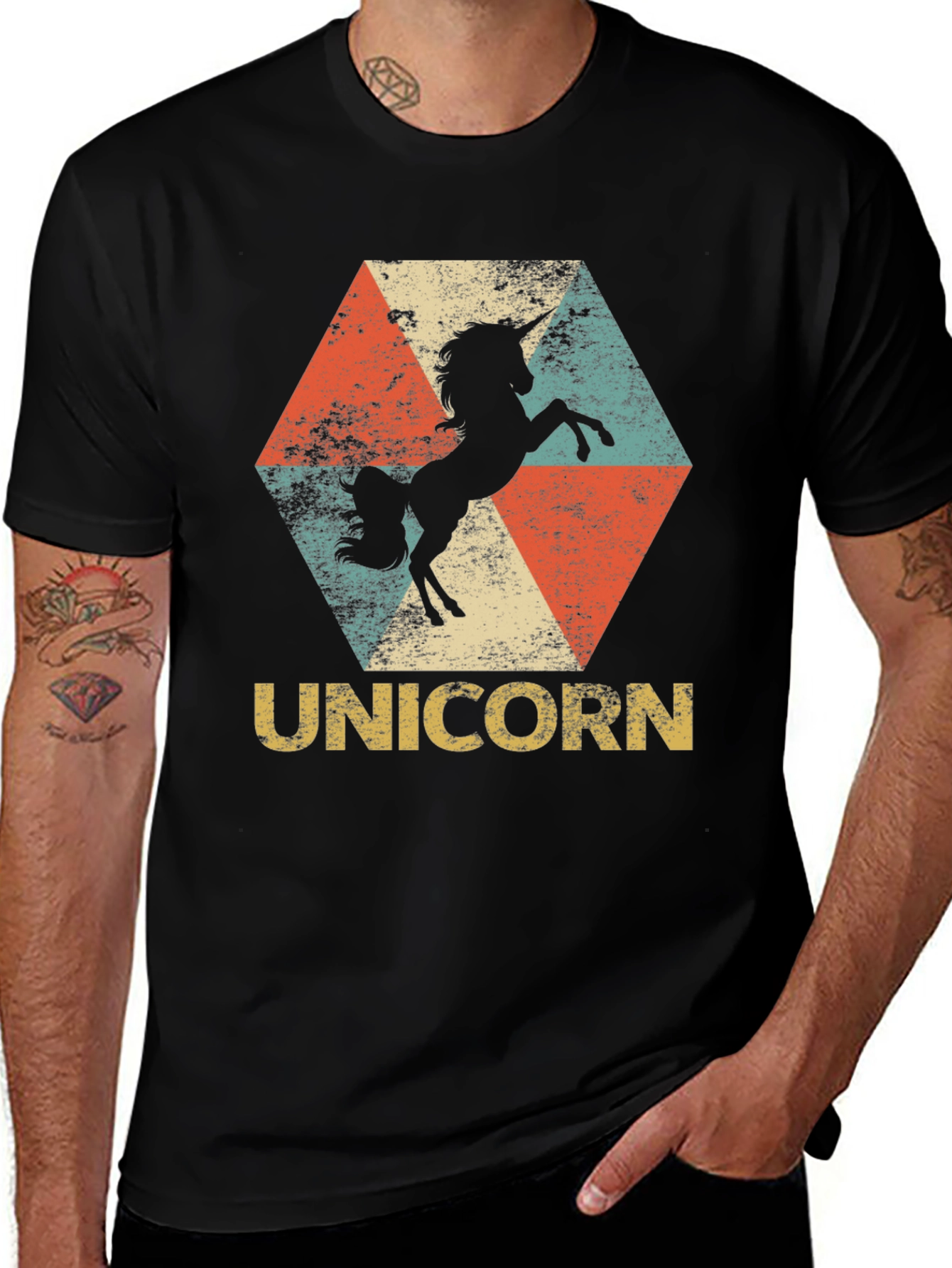 Variant 21 of Retro Unicorn Graphic Tee