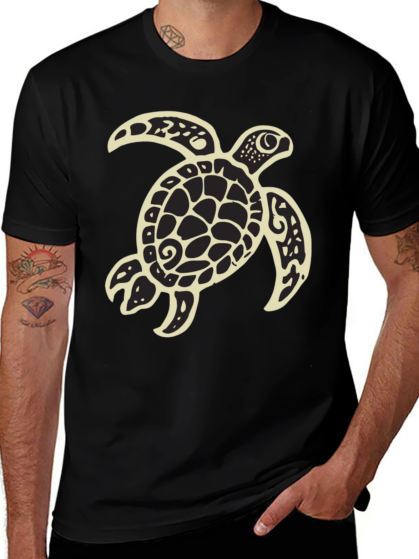 Variant 22 of Black Turtle Graphic Tee