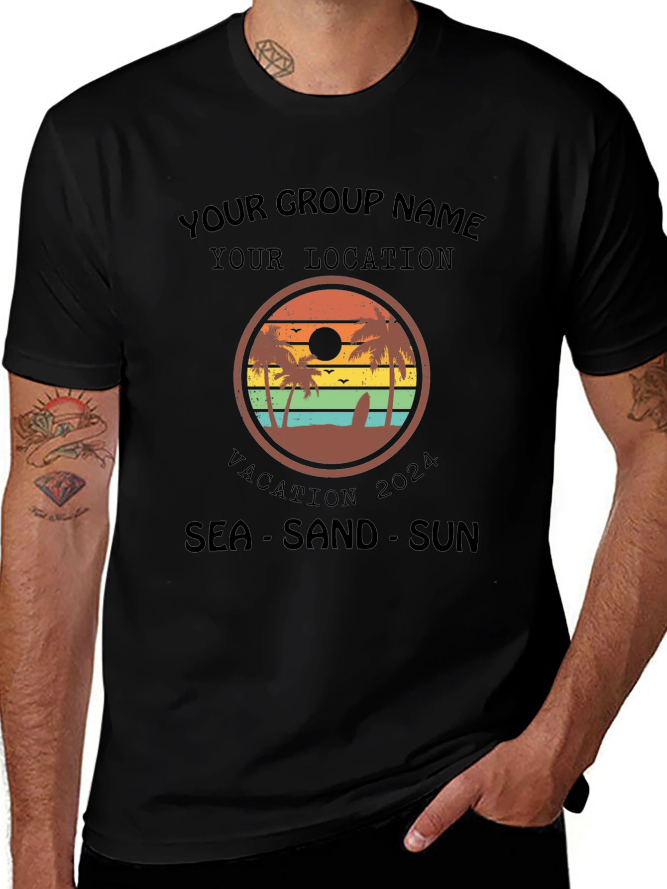 Vacation Group T-Shirt - Sea, Sand, Sun