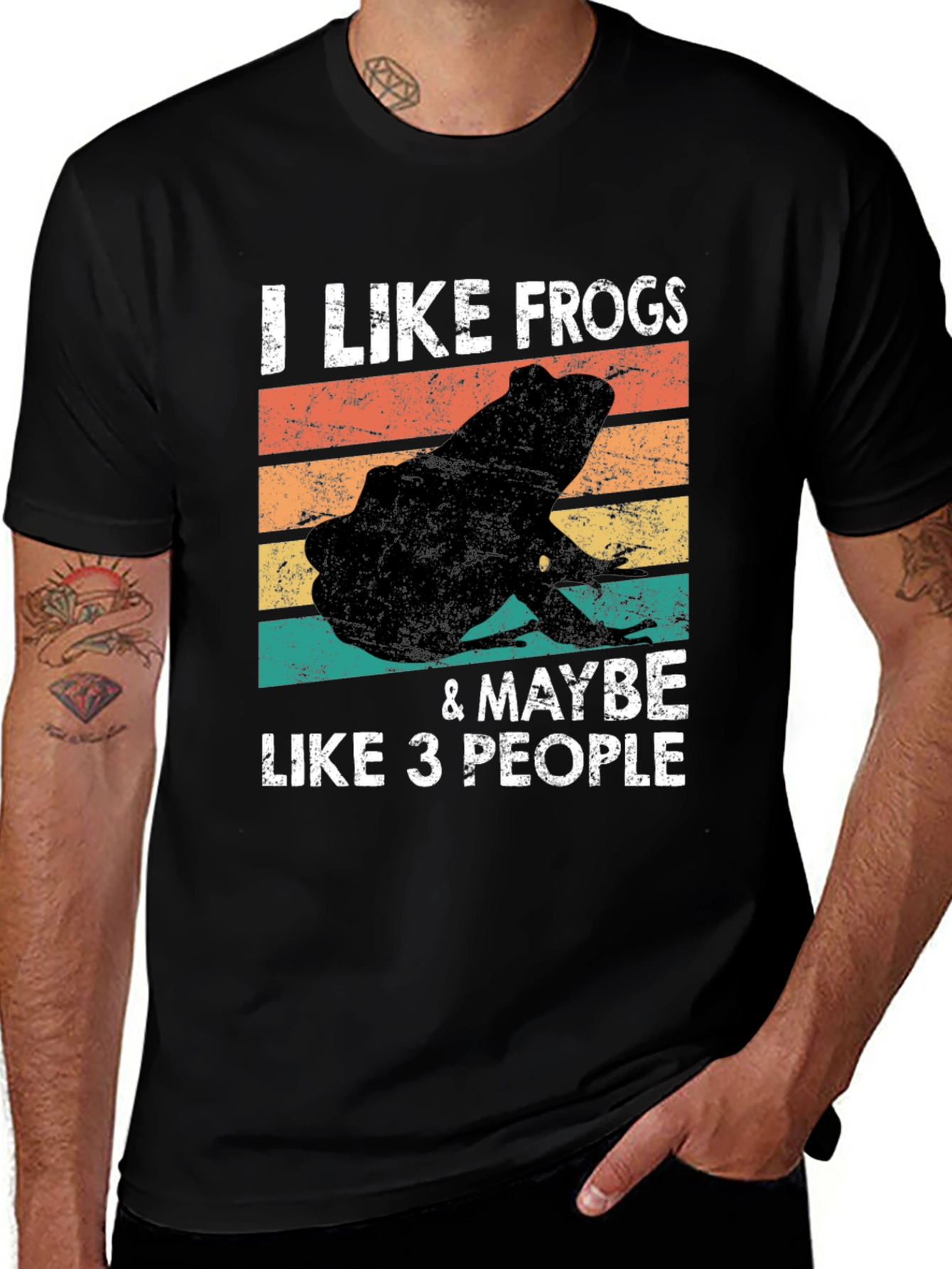 Variant 9 of I Like Frogs & Maybe Like 3 People T-Shirt