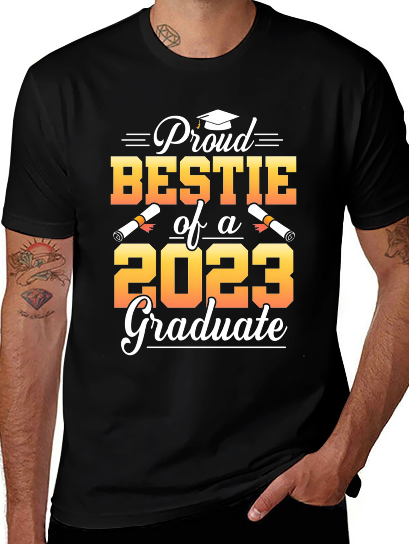 Variant 12 of Proud Bestie of 2023 Graduate T-Shirt