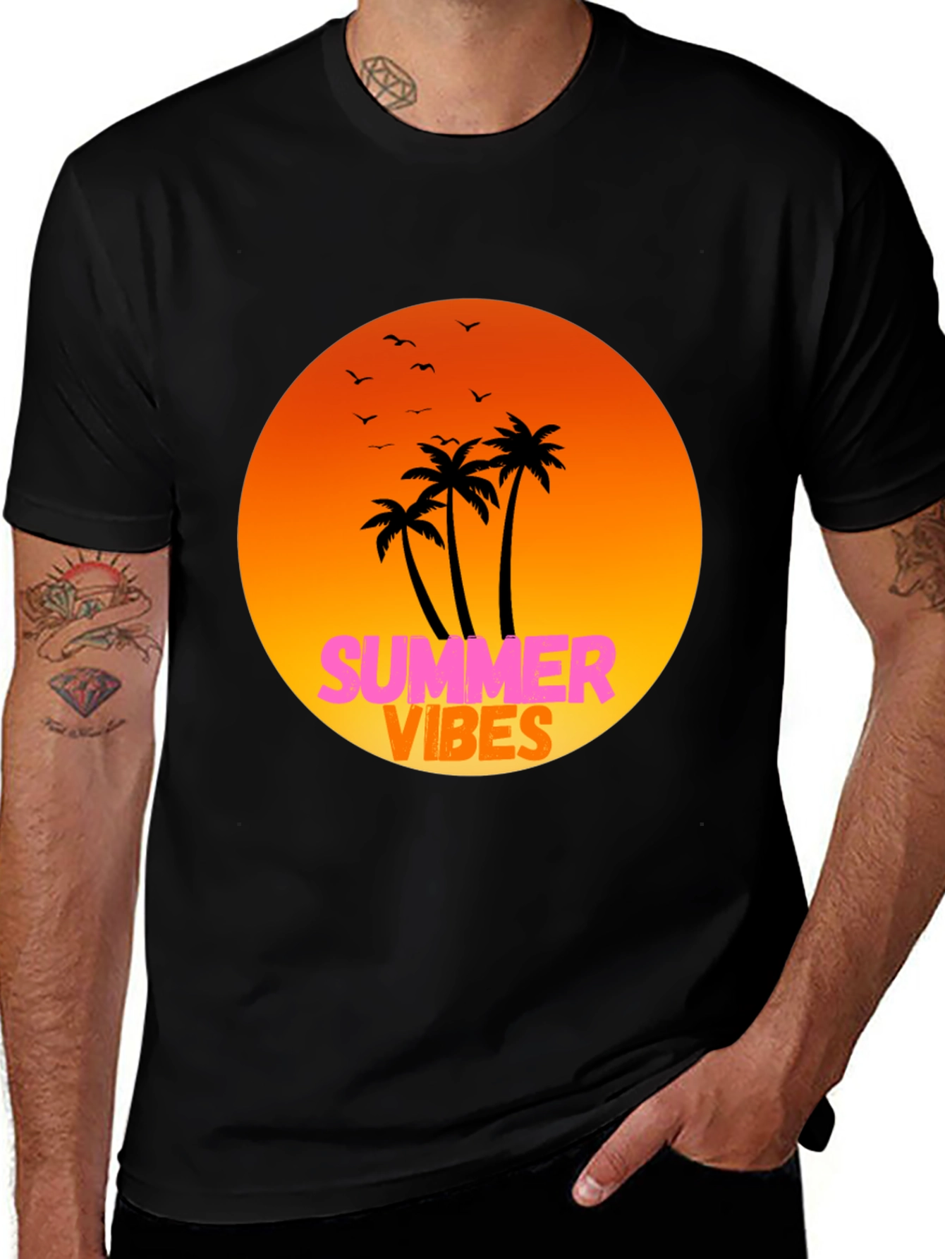 Variant 14 of Summer Vibes Graphic Tee - Relaxed Fit