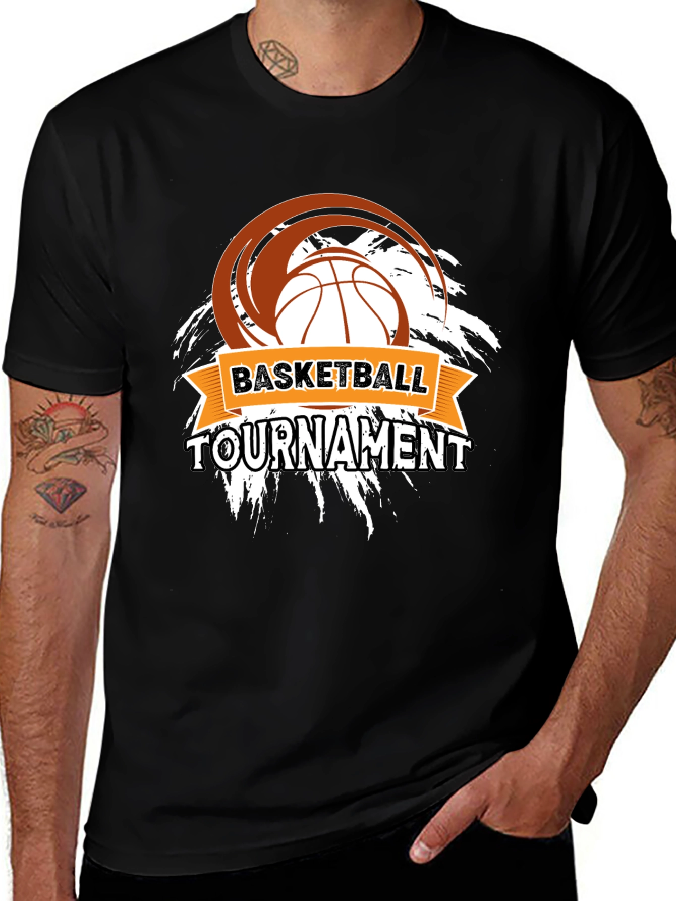 Variant 3 of Basketball Tournament Graphic T-Shirt