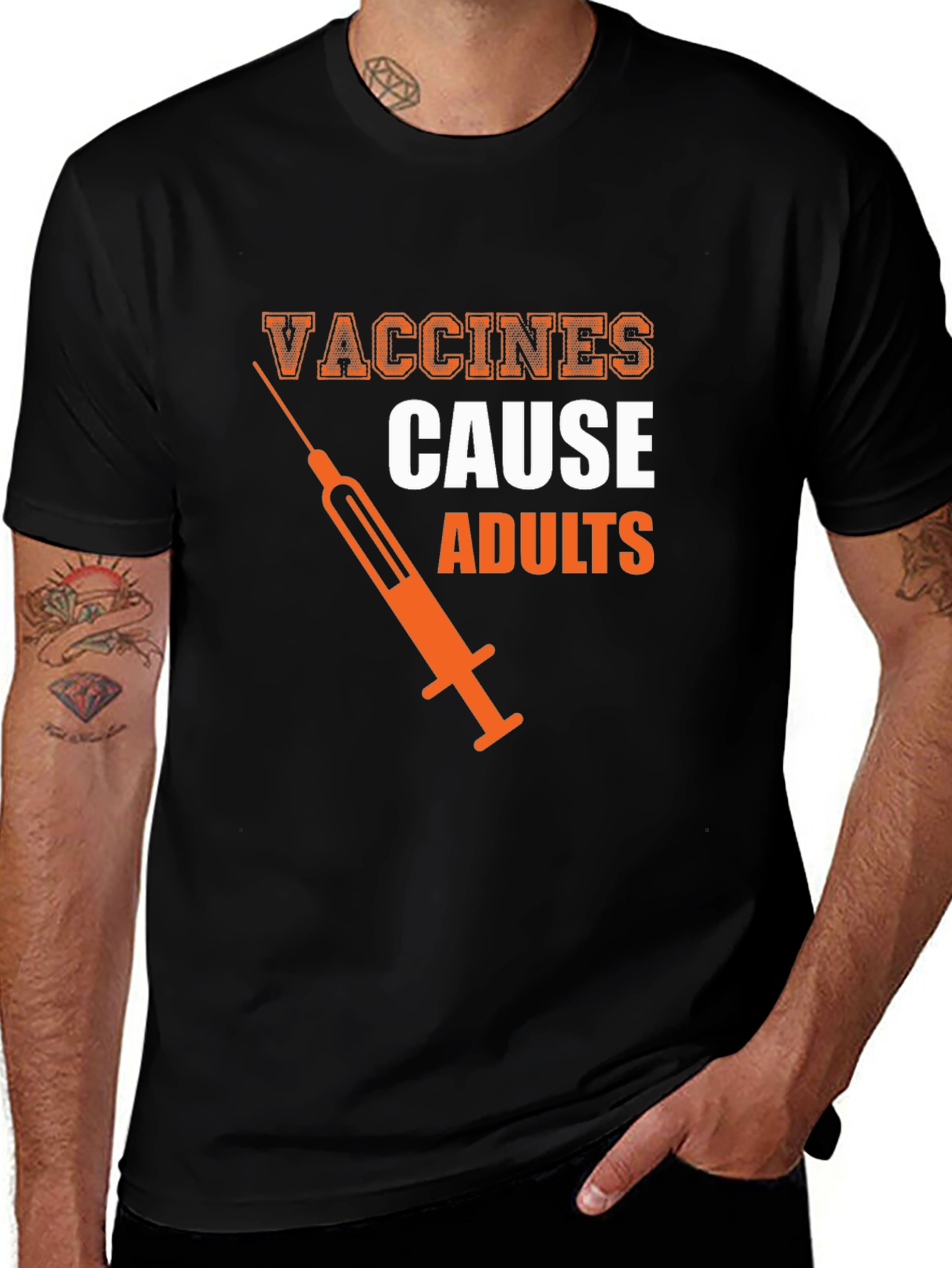 Variant 17 of Vaccines Cause Adults Graphic Tee