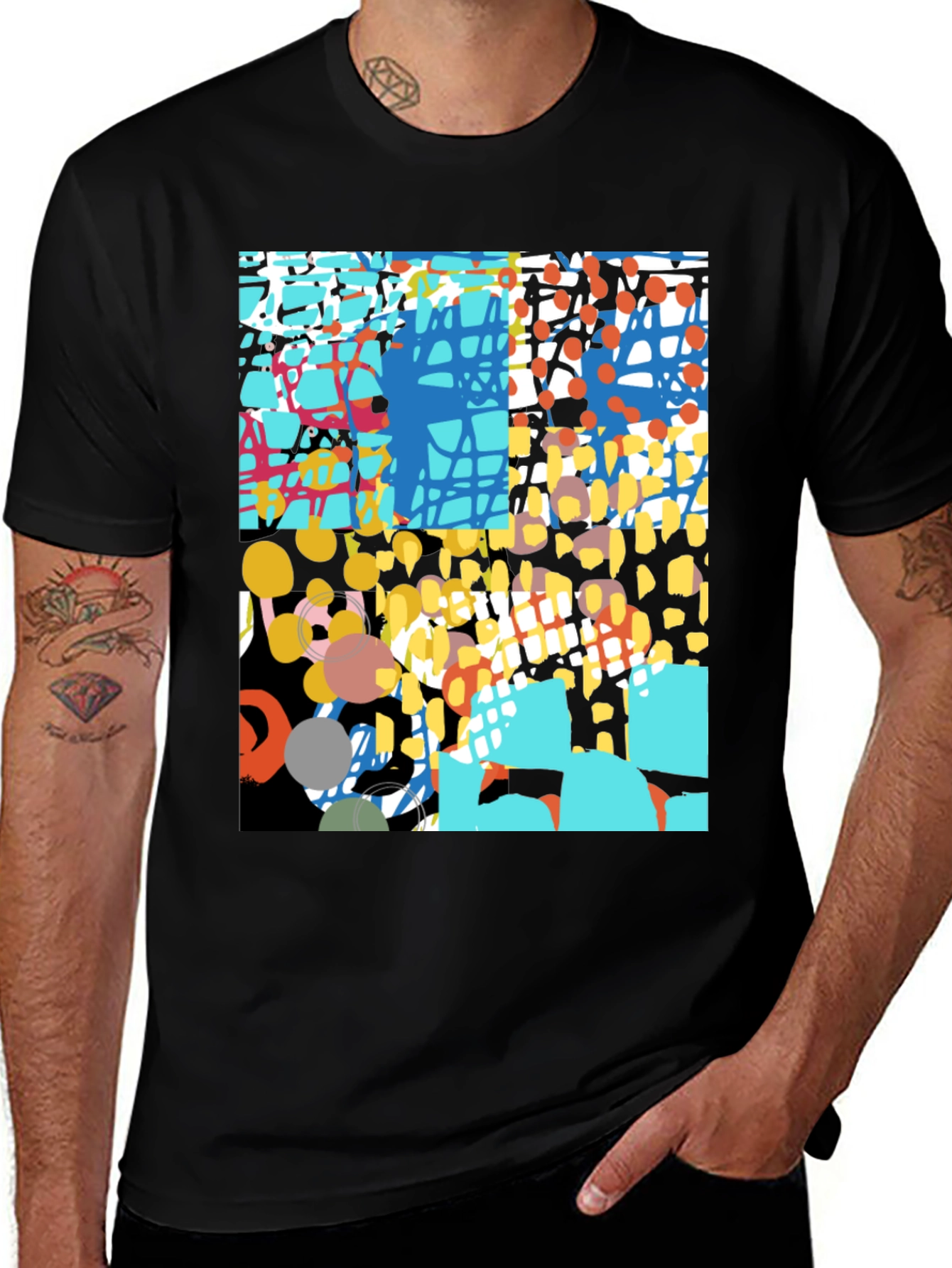 Variant 3 of Abstract Art Graphic Tee - Unique Design