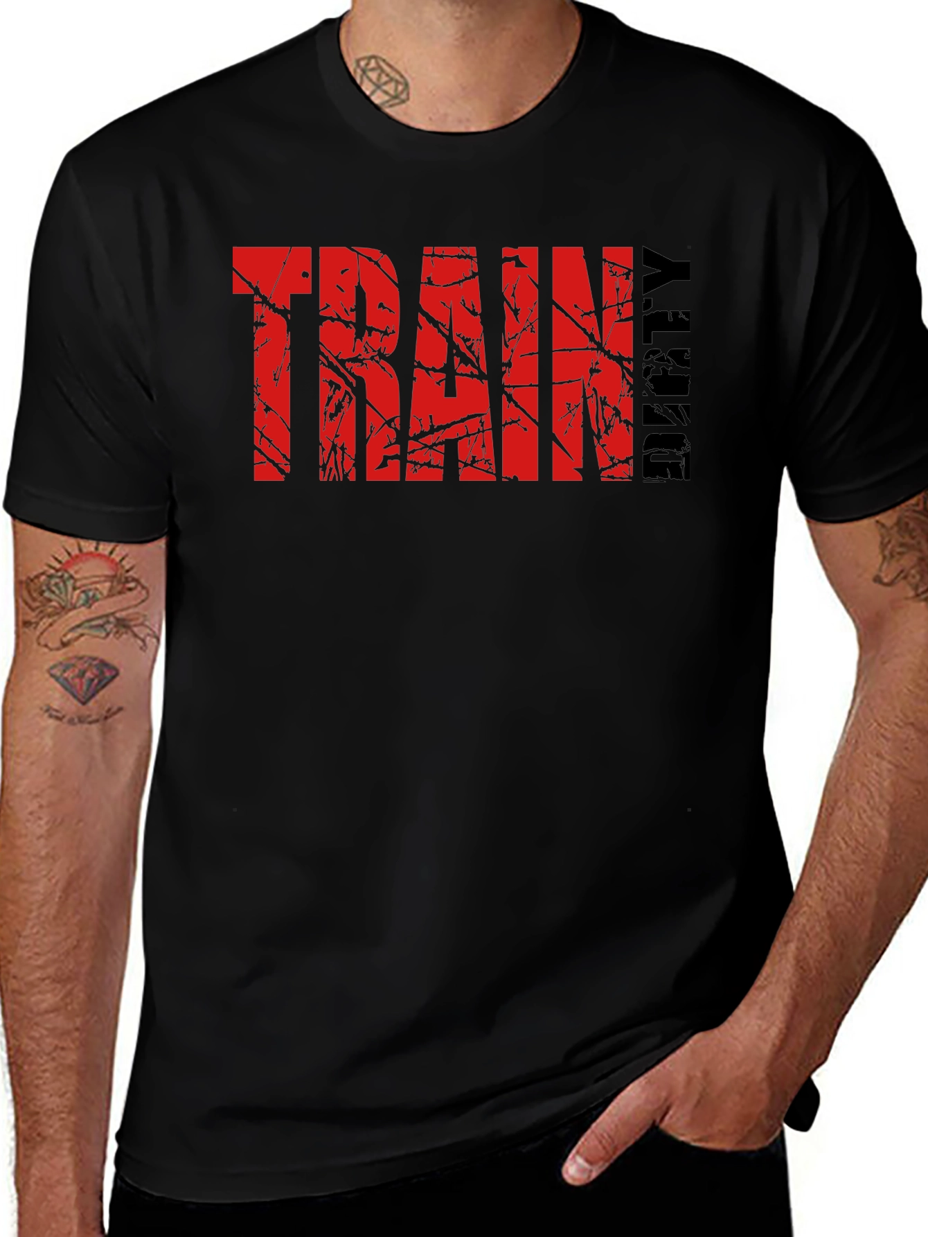 Variant 19 of Train Dirty Black Graphic Tee