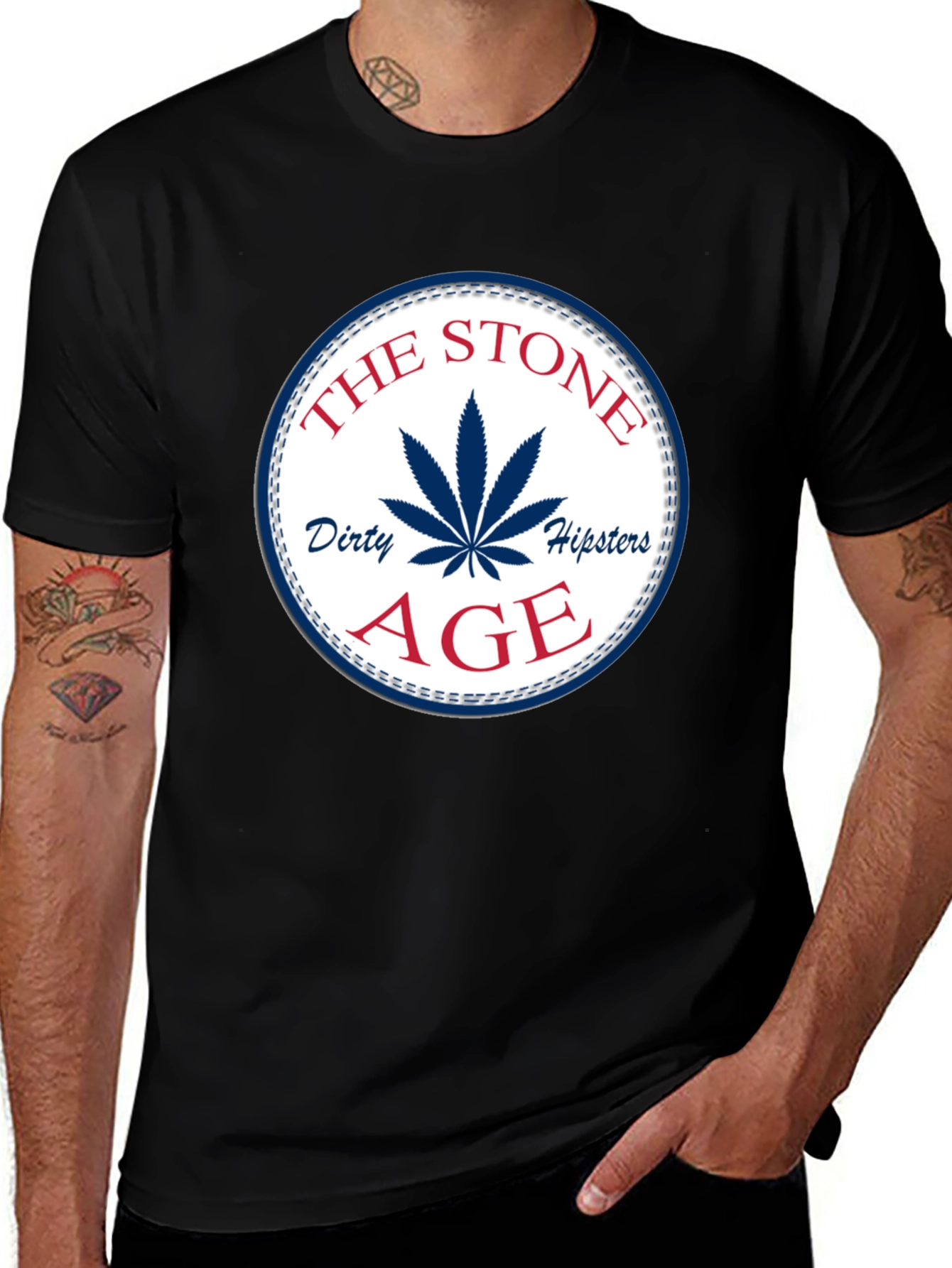Variant 3 of The Stone Age Dirty Hipsters Graphic Tee