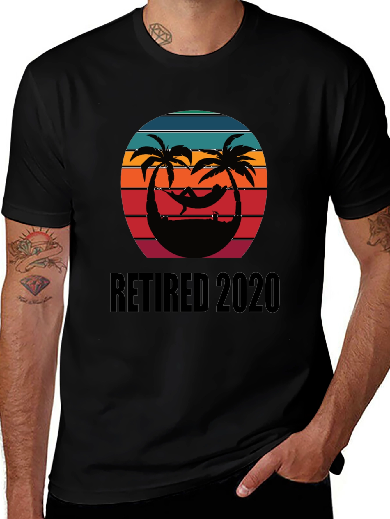 Variant 18 of Retired 2020 Palm Tree Hammock T-Shirt