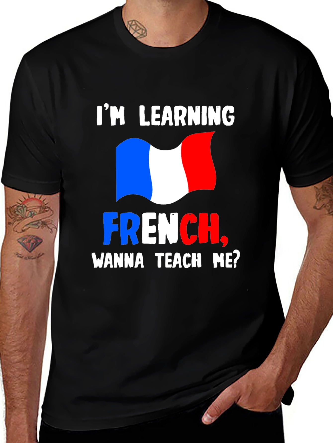 I'm Learning French T-Shirt - Teach Me Design