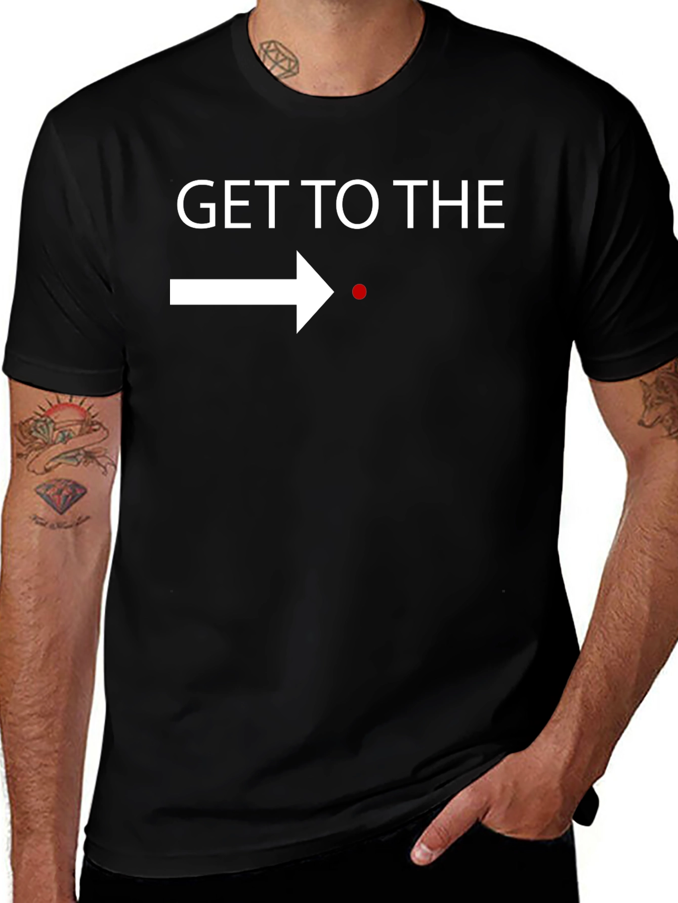 Variant 13 of Get to the Point T-Shirt - Black