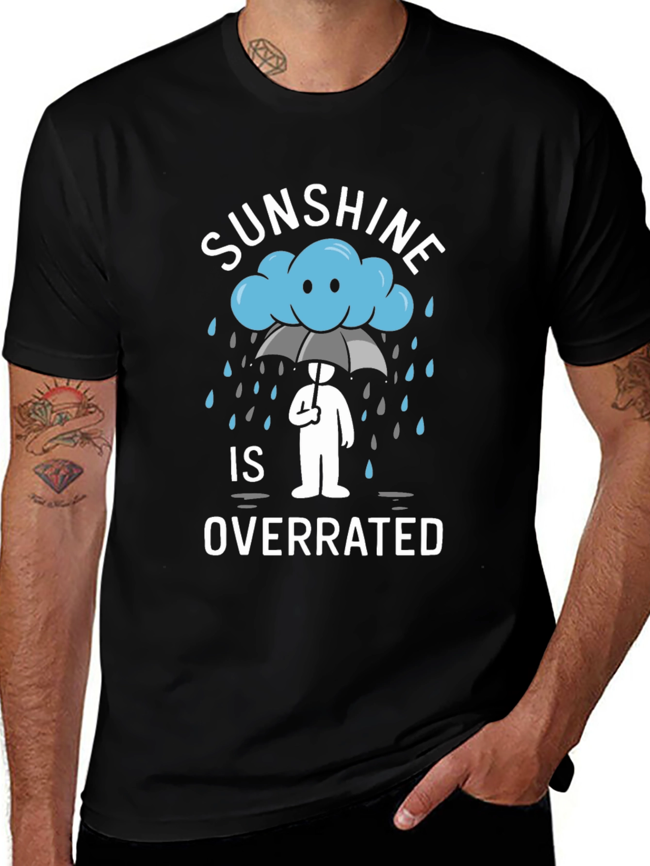 Variant 4 of Sunshine is Overrated Graphic Tee