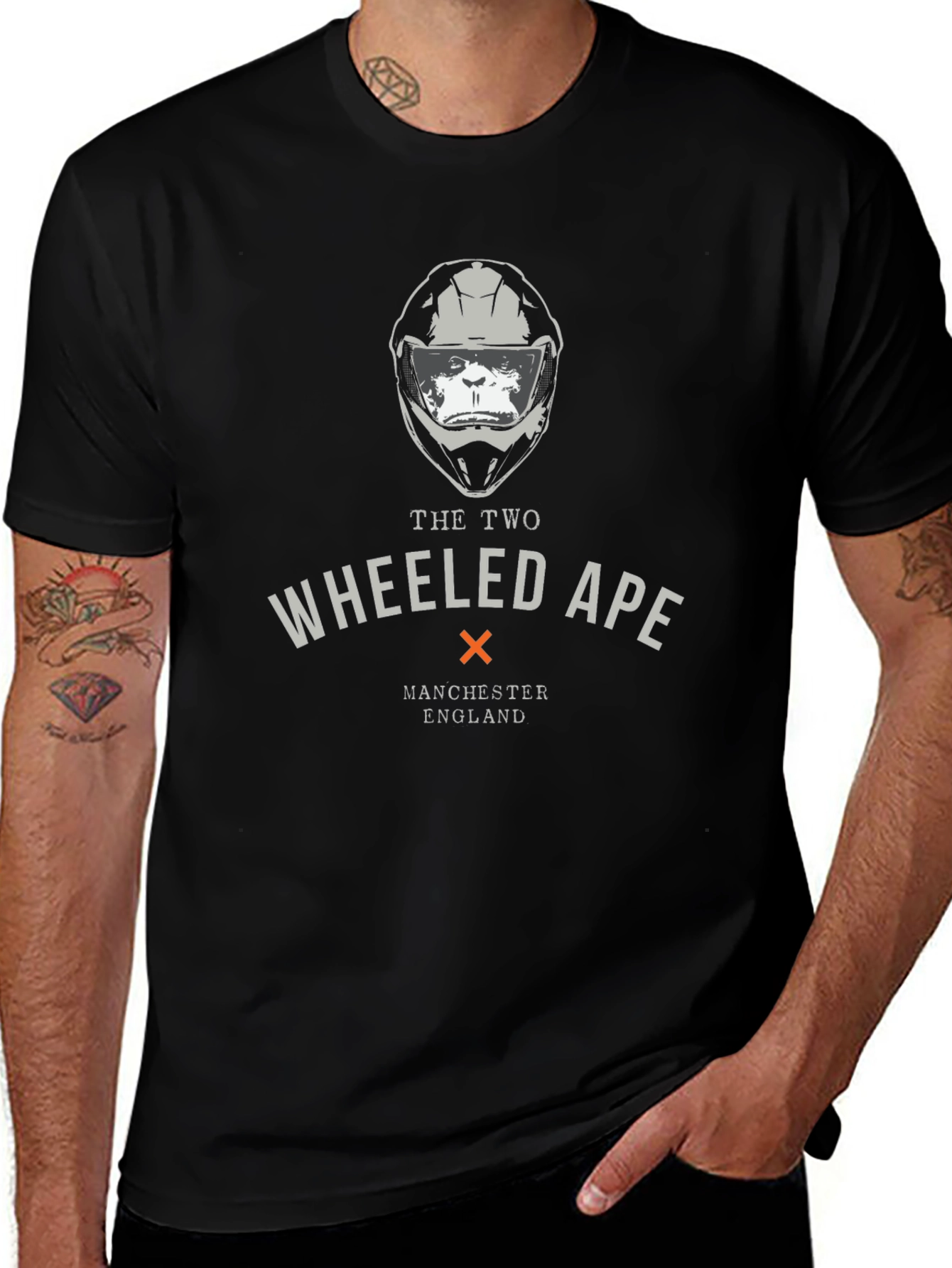 Variant 2 of The Two Wheeled Ape T-Shirt - Manchester England