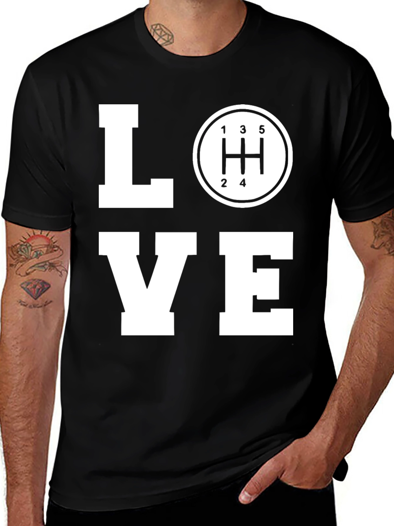 LOVE Manual Transmission Black T-Shirt