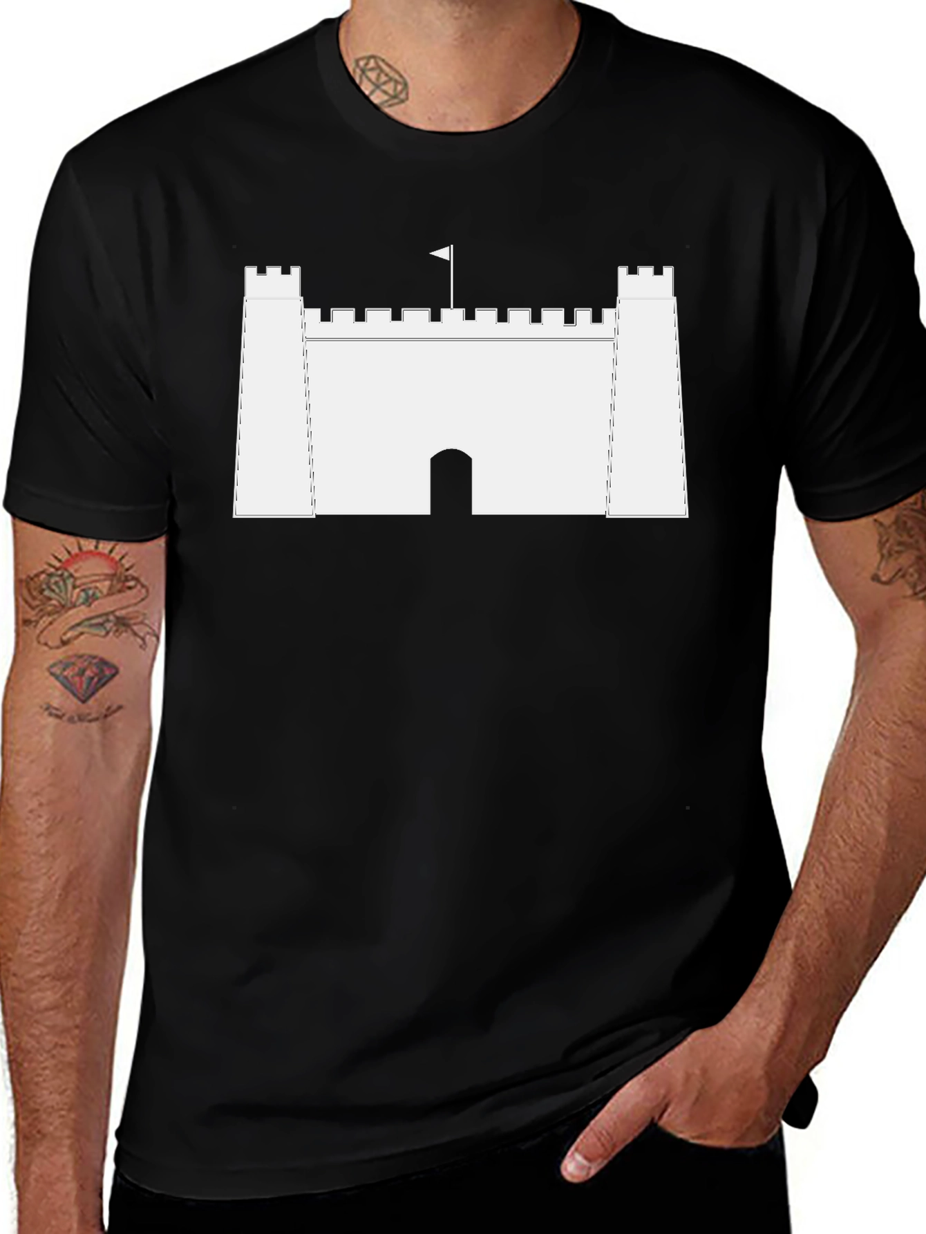 Variant 19 of Castle T-Shirt - Fortress Design
