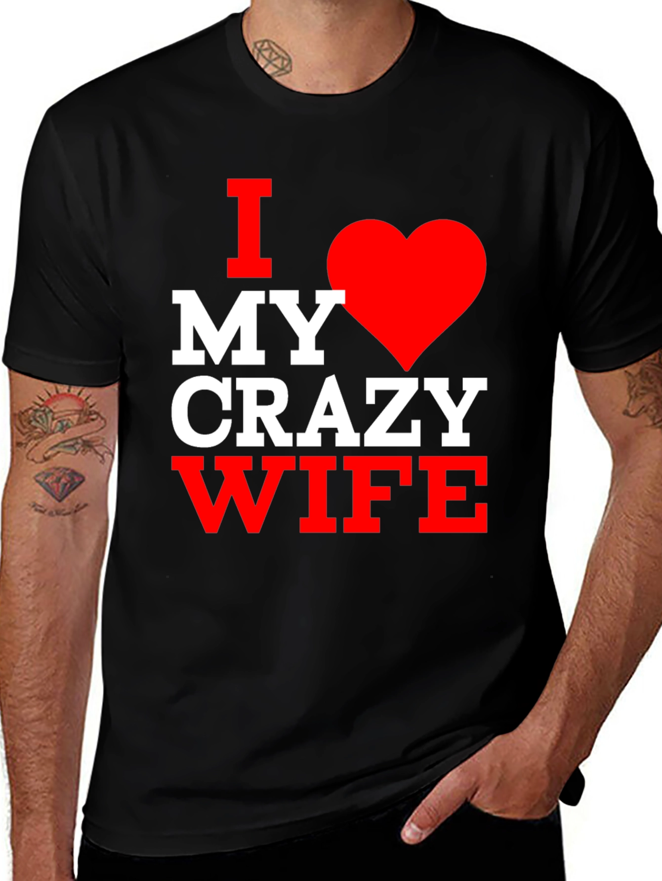 Variant 13 of I Love My Crazy Wife T-Shirt - Husband Gift