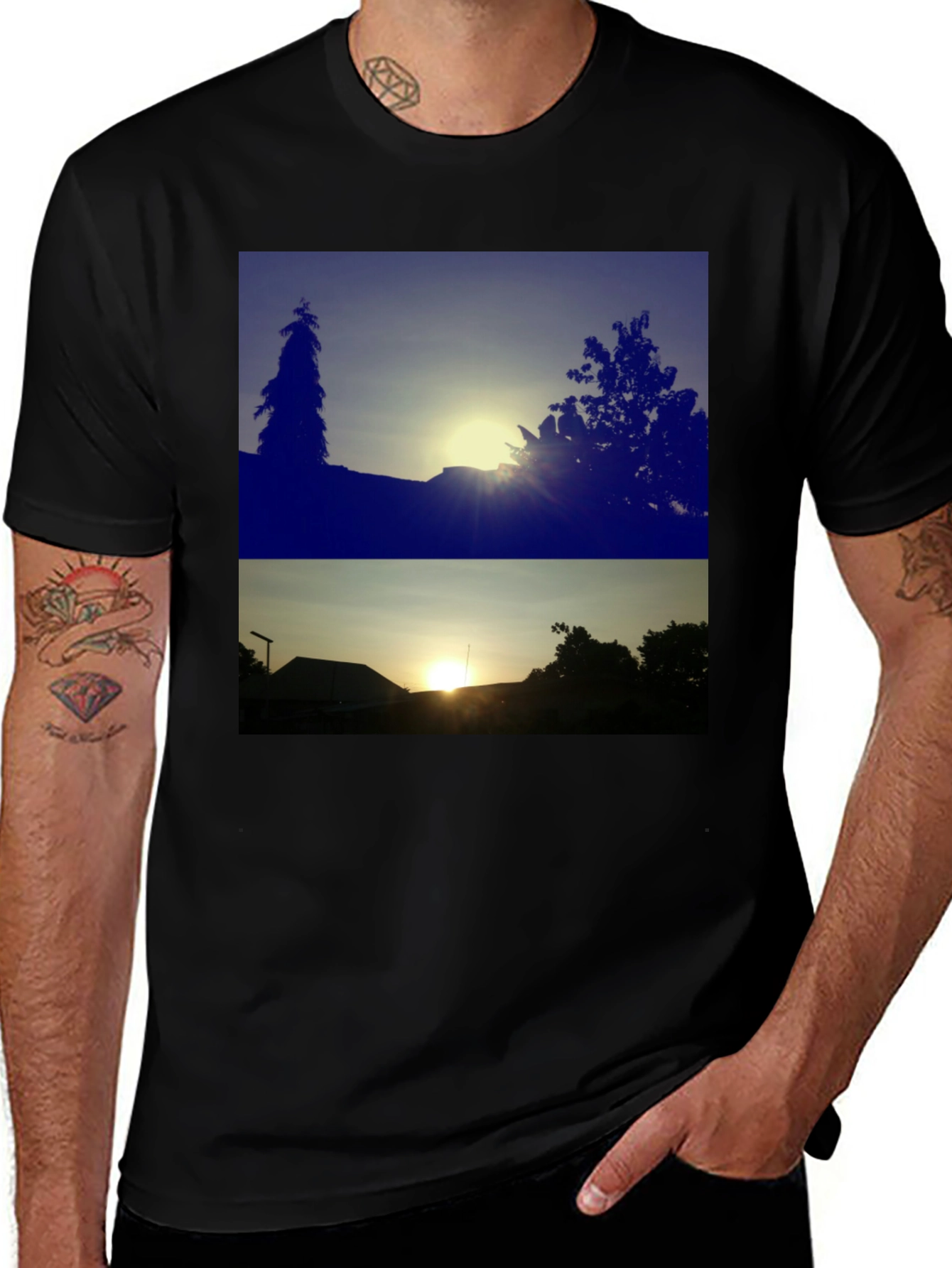 Variant 6 of Sunrise Silhouette T-Shirt