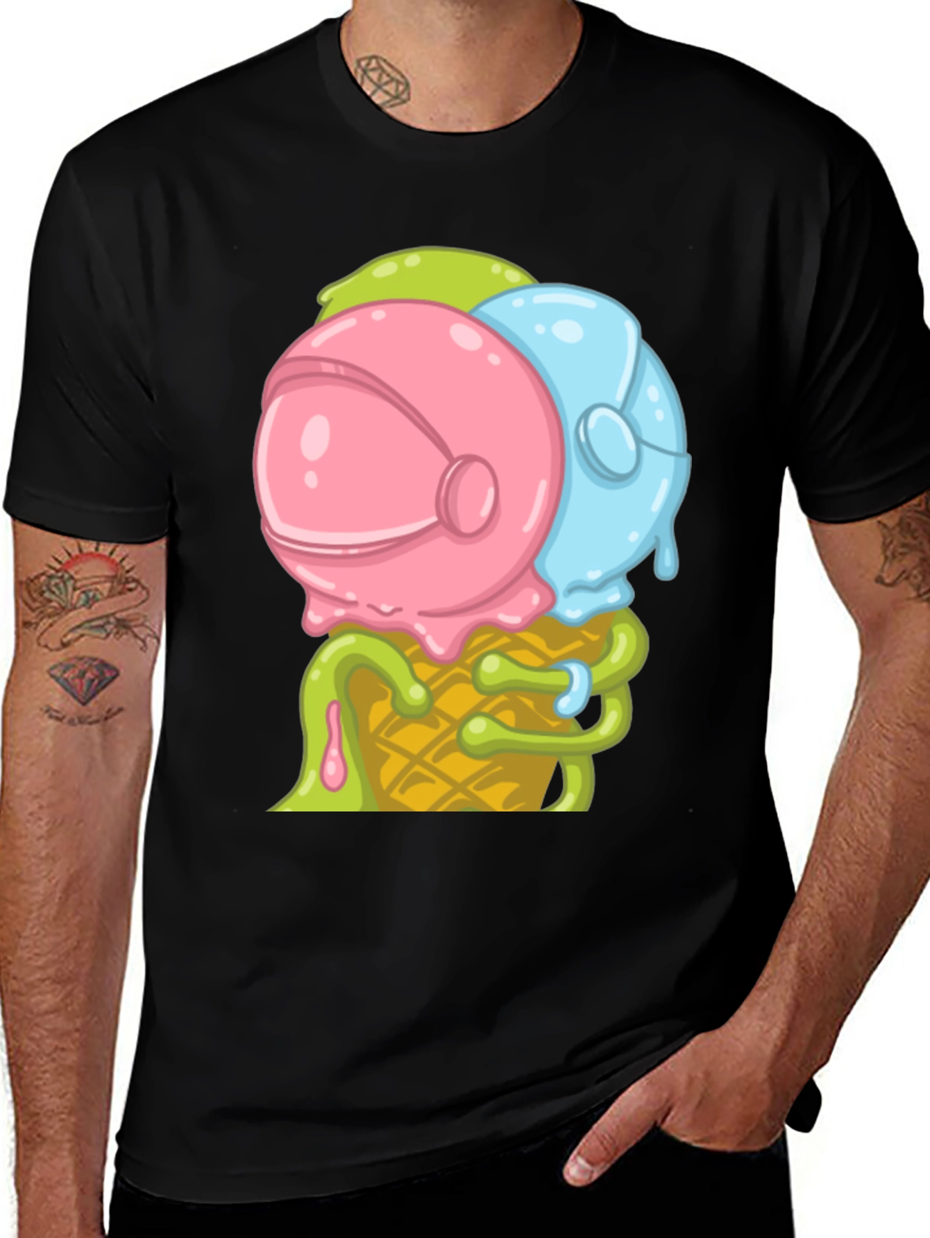 Variant 8 of Ice Cream Astronaut Graphic T-Shirt