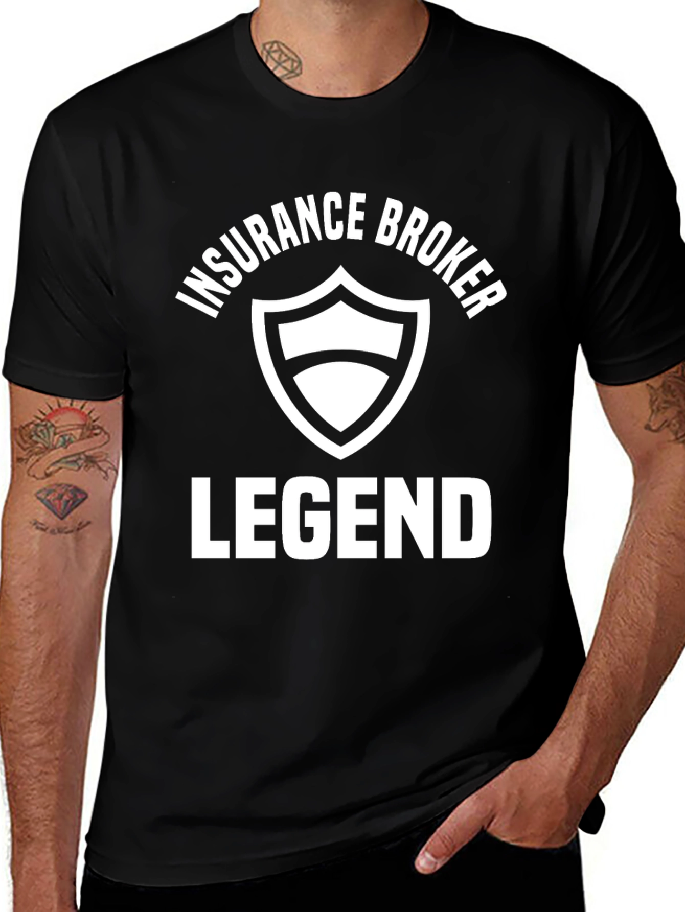 Insurance Broker Legend Black T-Shirt