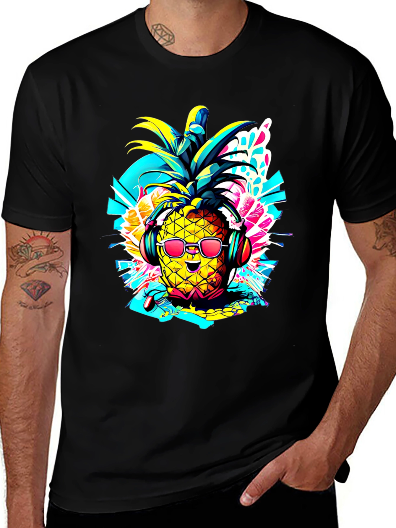 Variant 23 of Cool Pineapple Graphic T-Shirt
