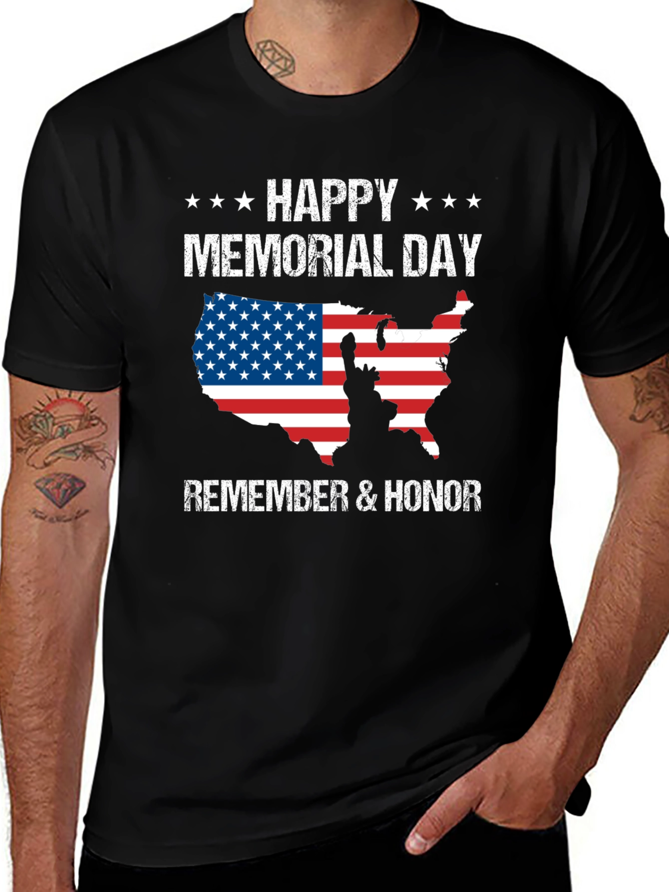 Memorial Day T-Shirt - Patriotic USA Design