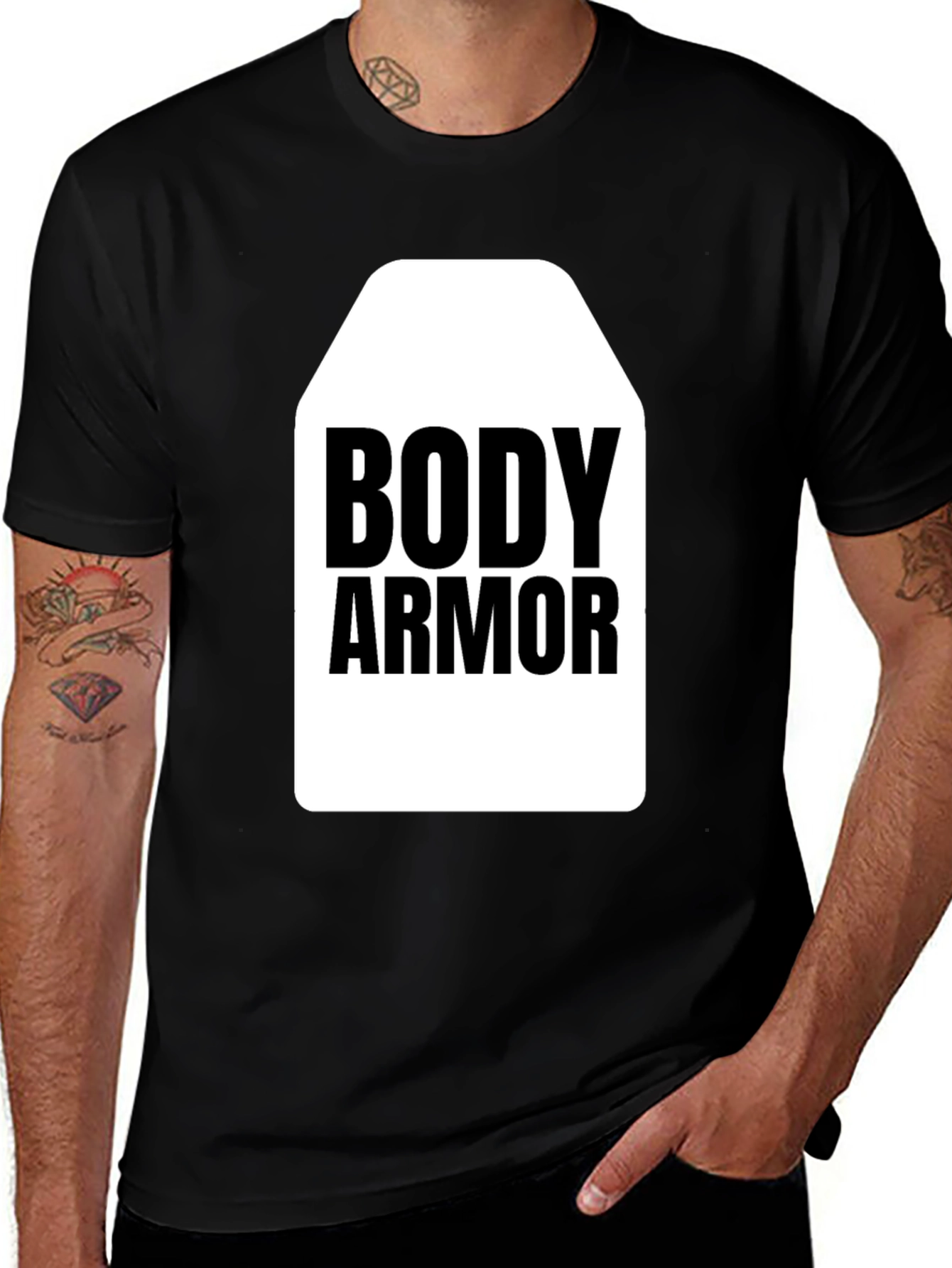 Variant 24 of Body Armor Graphic Tee - Black