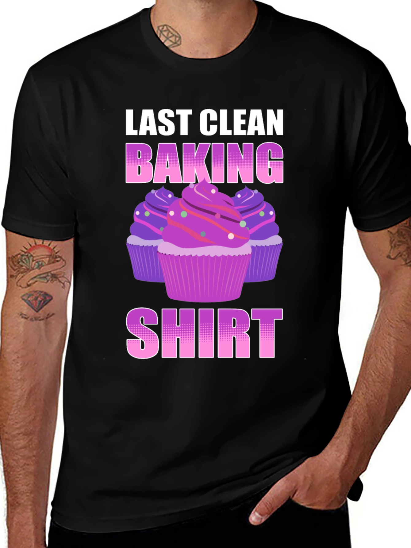 Variant 30 of Last Clean Baking Shirt - Cupcake T-Shirt