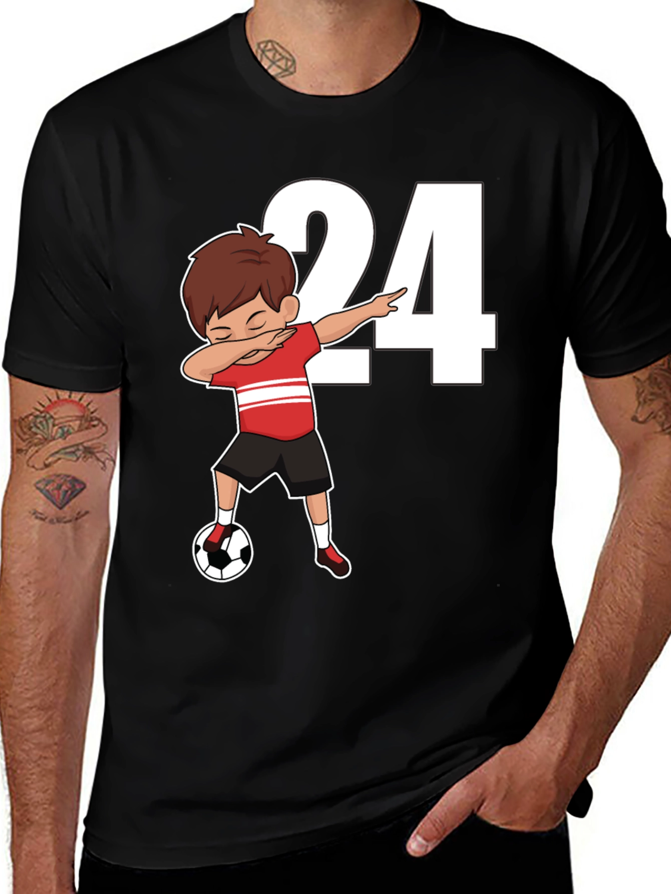 Variant 9 of Dabbing Soccer Boy 24 T-Shirt
