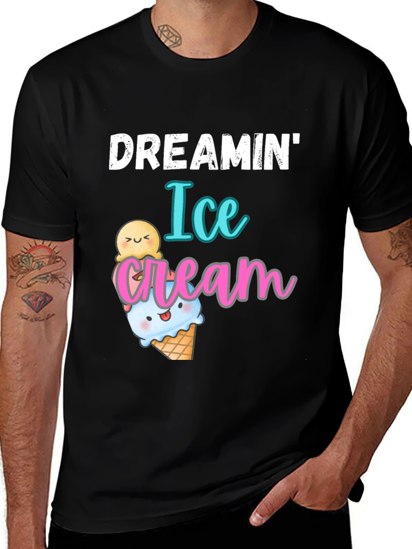 Variant 11 of Dreamin' Ice Cream Graphic T-Shirt