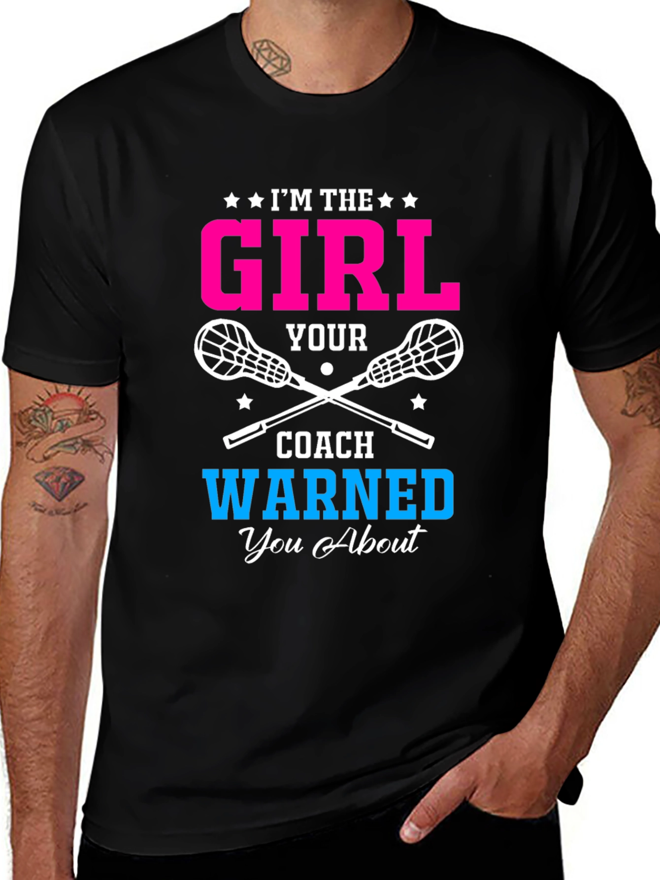 Variant 29 of Lacrosse Girl T-Shirt - Warned You About