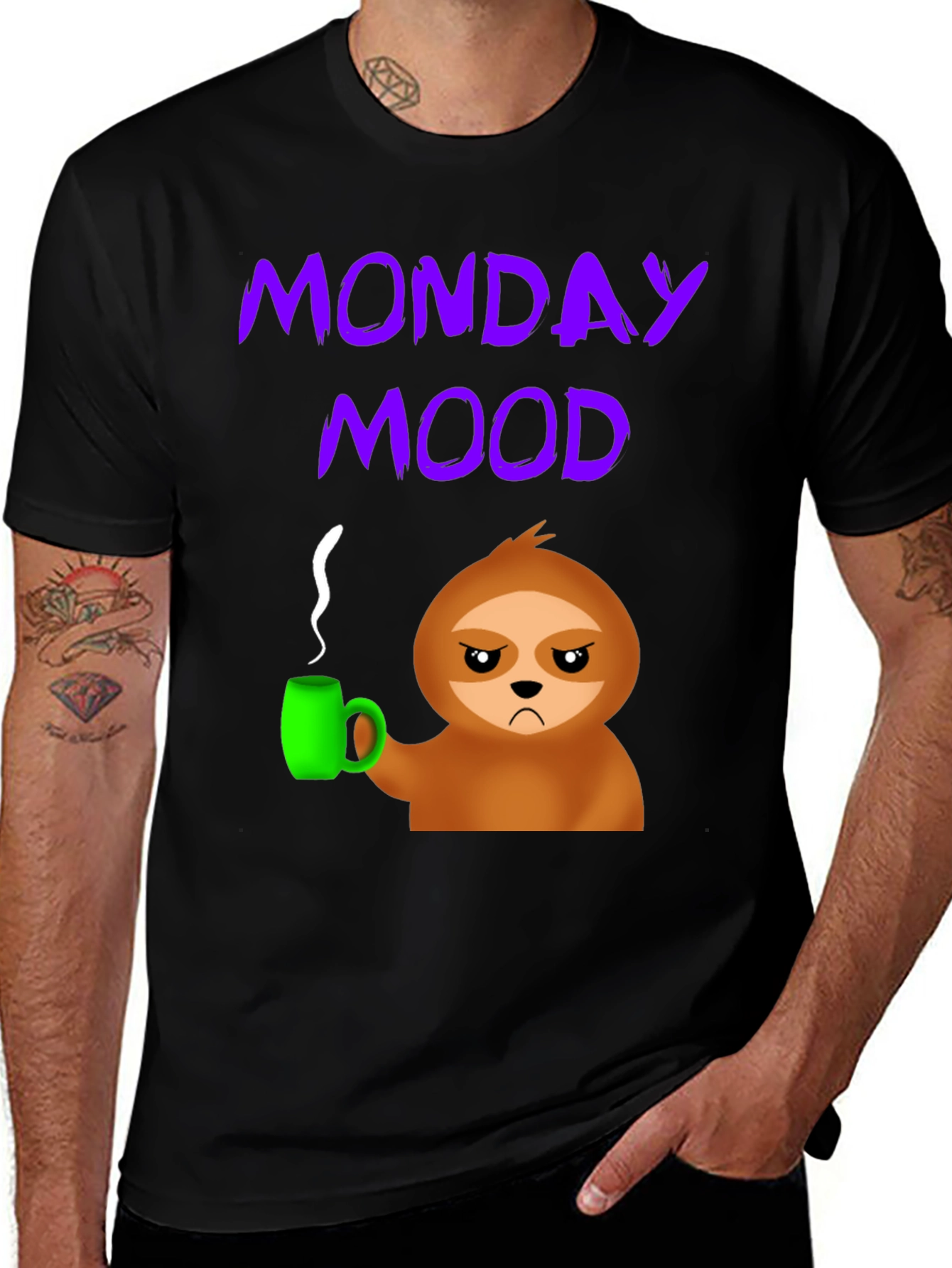 Variant 22 of Monday Mood Sloth T-Shirt